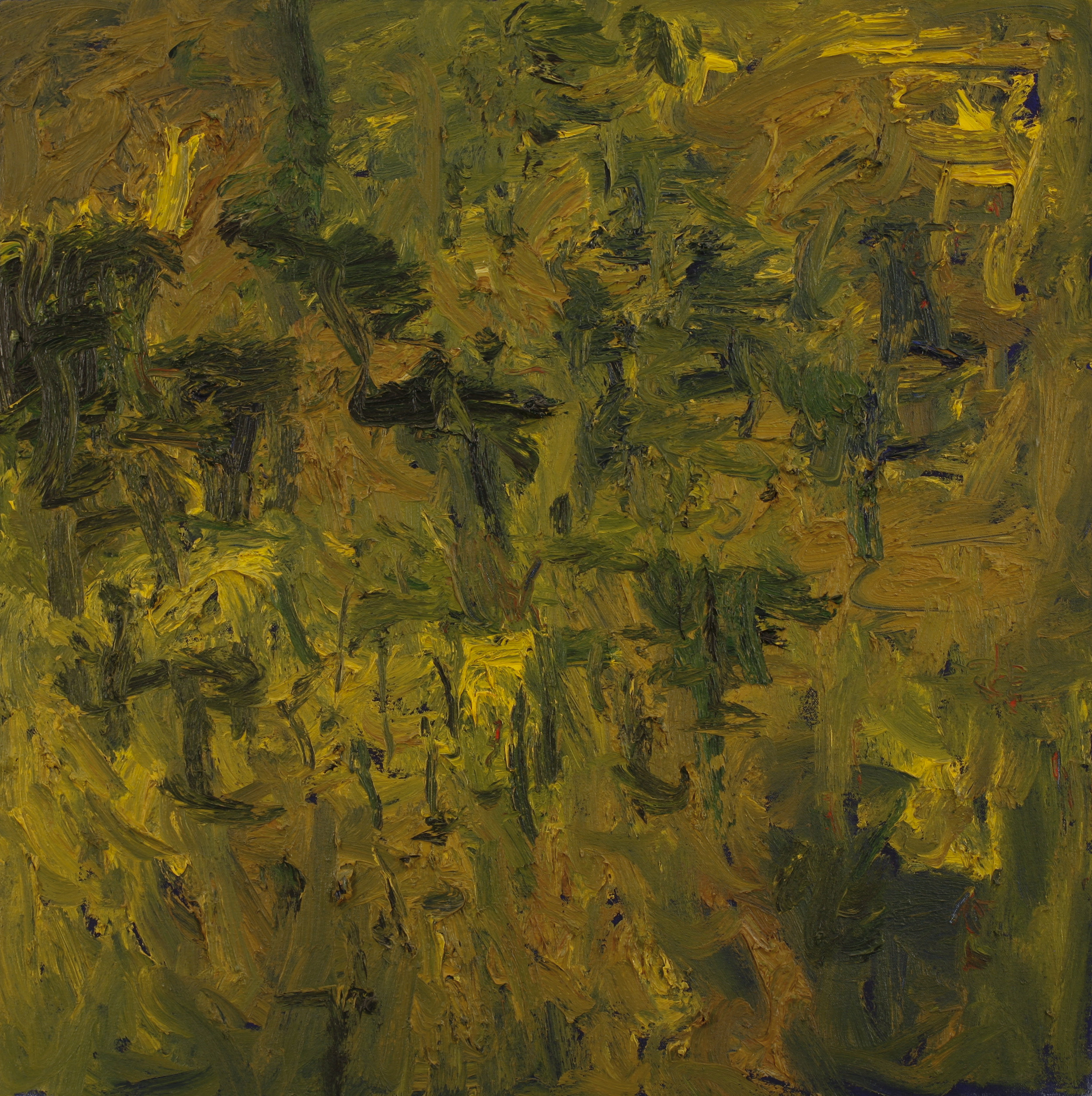 "Green City #54", oil on canvas, 24"x24"