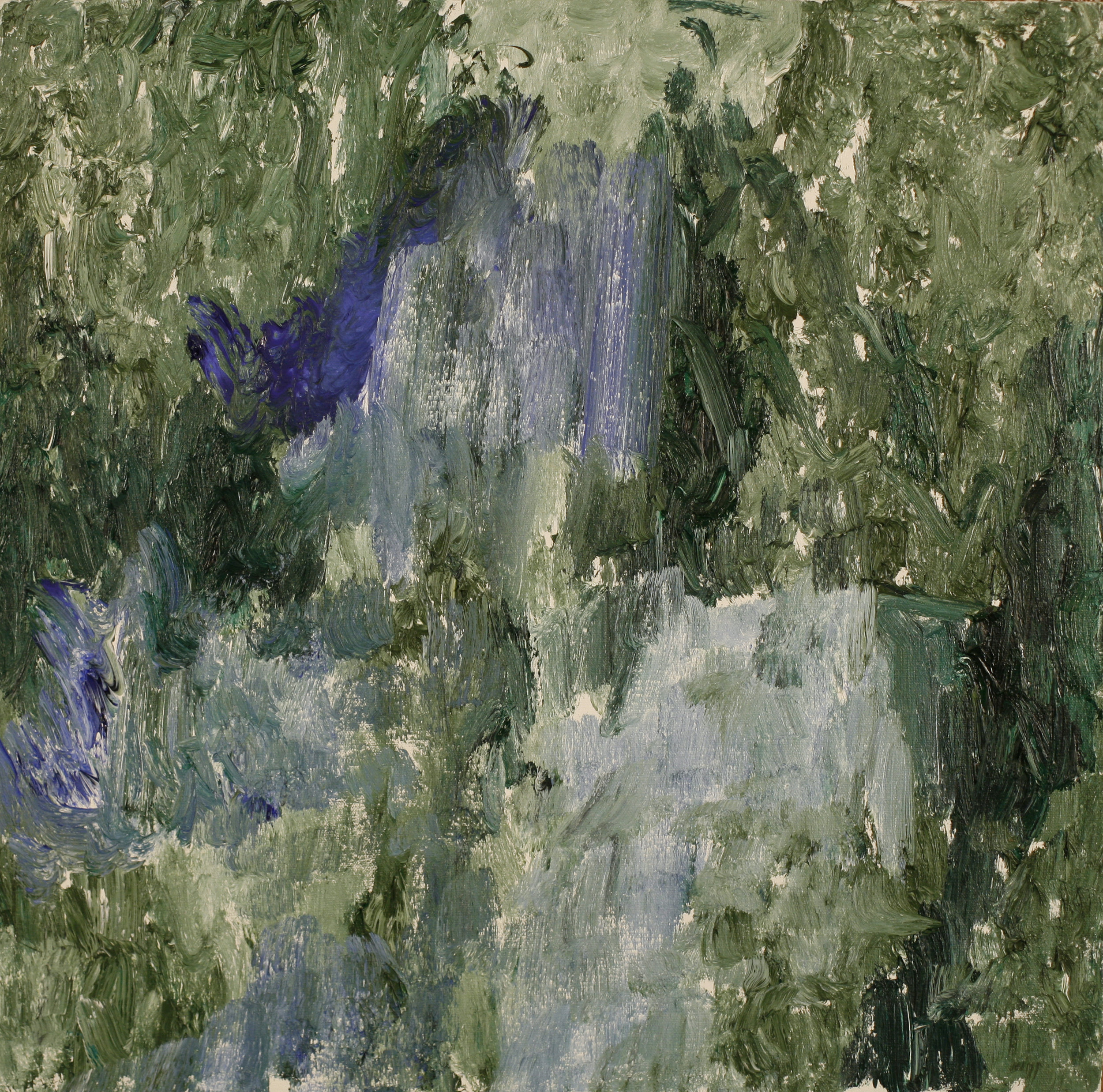 "Green City #46", oil on canvas, 24"x24"