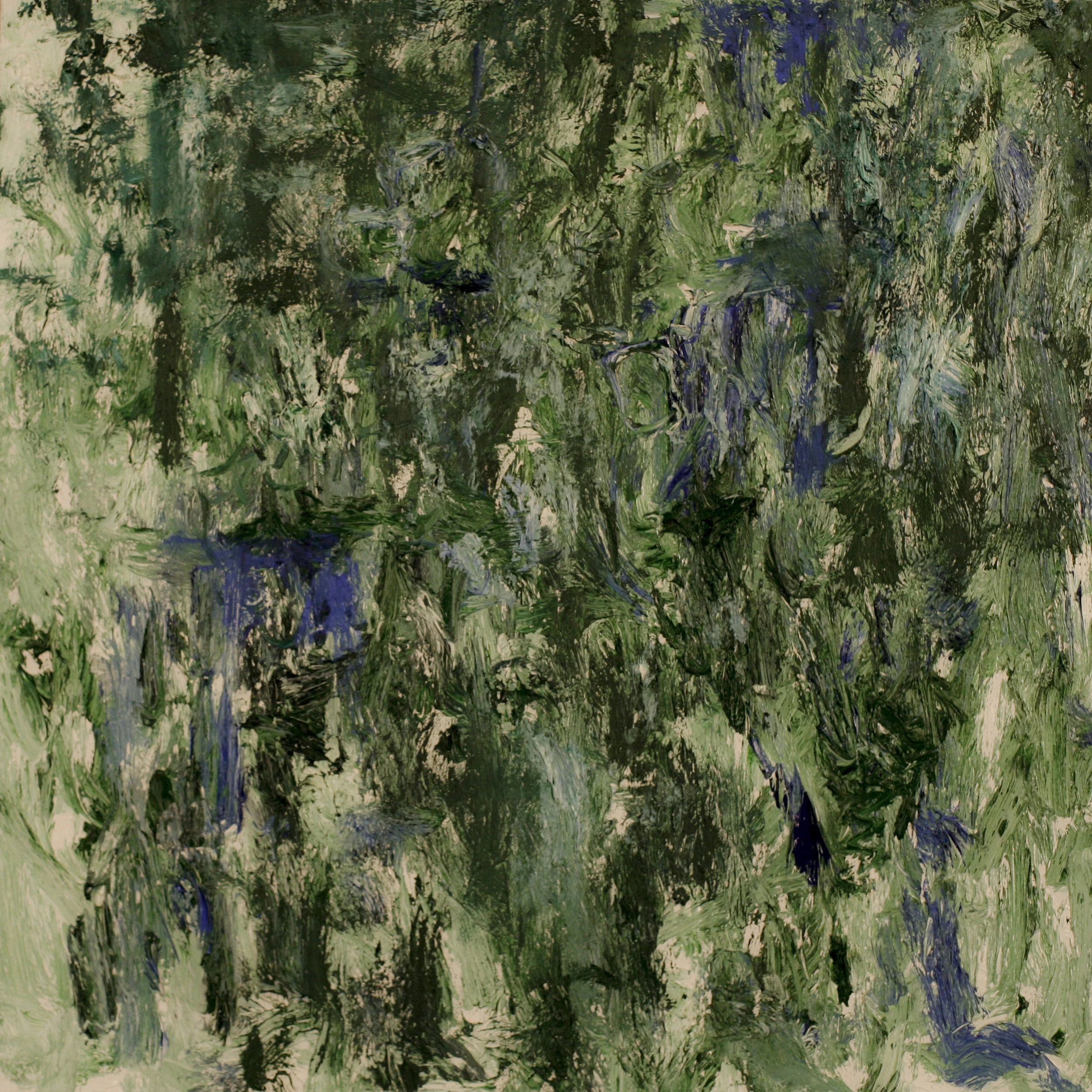 "Green City #48", oil on canvas, 24'x24'