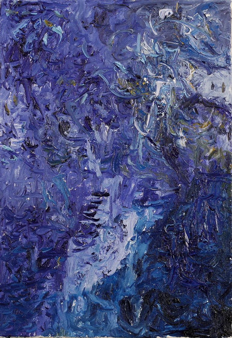 "Green City #64", oil on canvas, 20"x14"