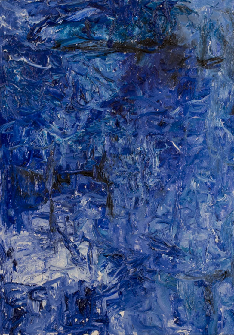 "Green City #66", oil on canvas, 20"x14"
