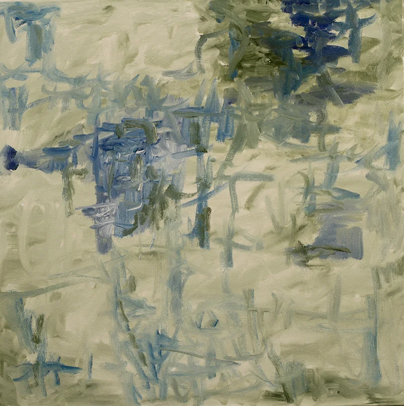 "Green City #74", oil on canvas, 24"x24"