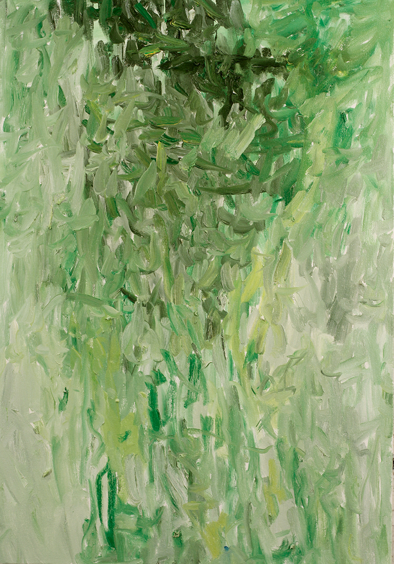 "Green City #75", oil on canvas, 40"x28"