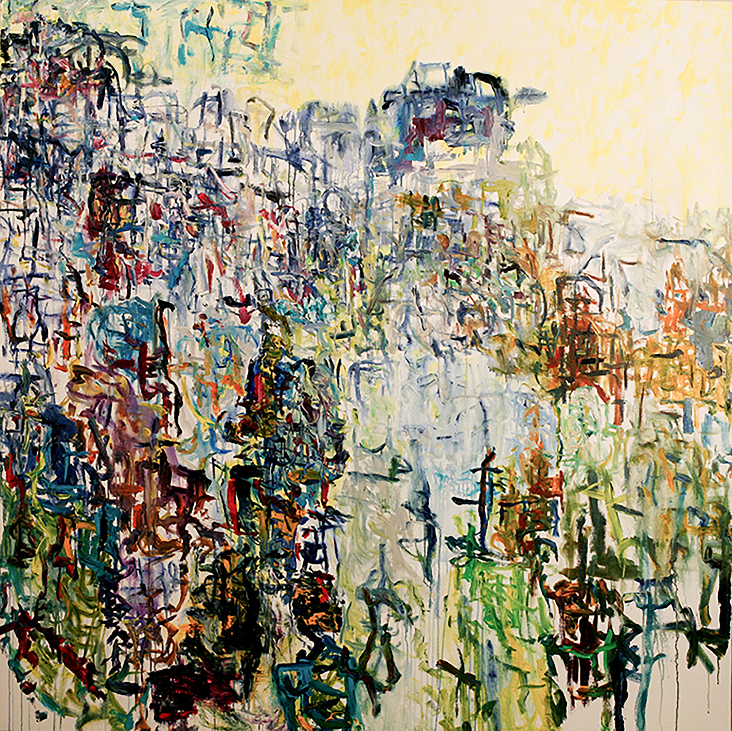 "Untitled", 72"x 72", acrylic on canvas, (Feb' 019),