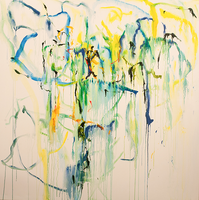 "Untitled", 72"x 72", acrylic on canvas, (Jan 1, 2019)