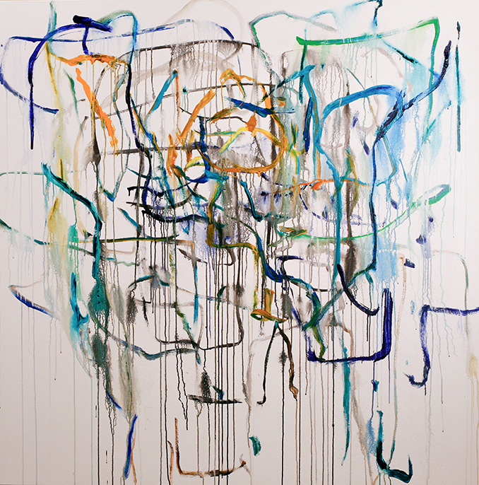 "Untitled", 72"x 72", acrylic on canvas, (April 25, '019)