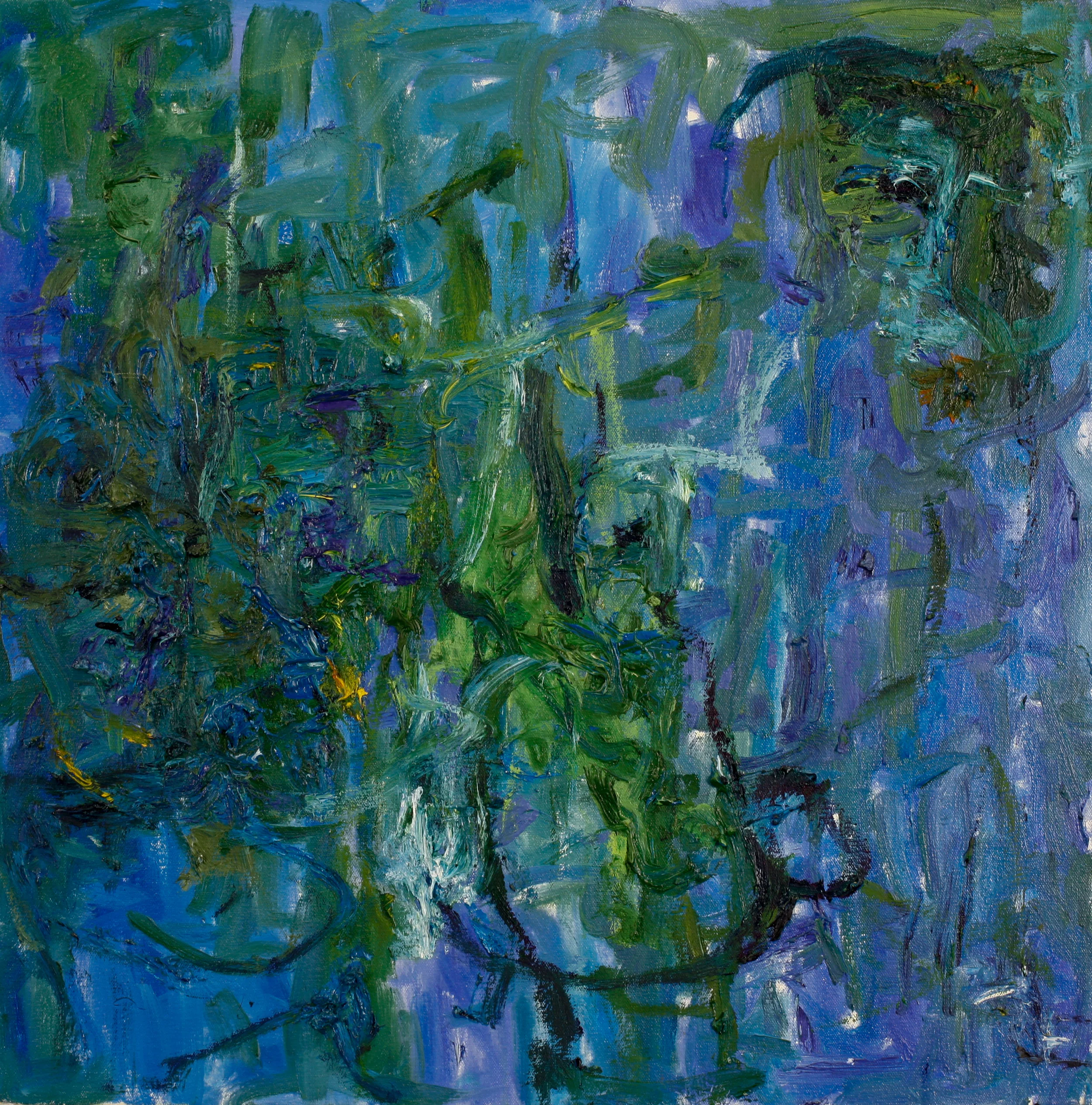 "Green City #75", oil on canvas, 24" x 24"