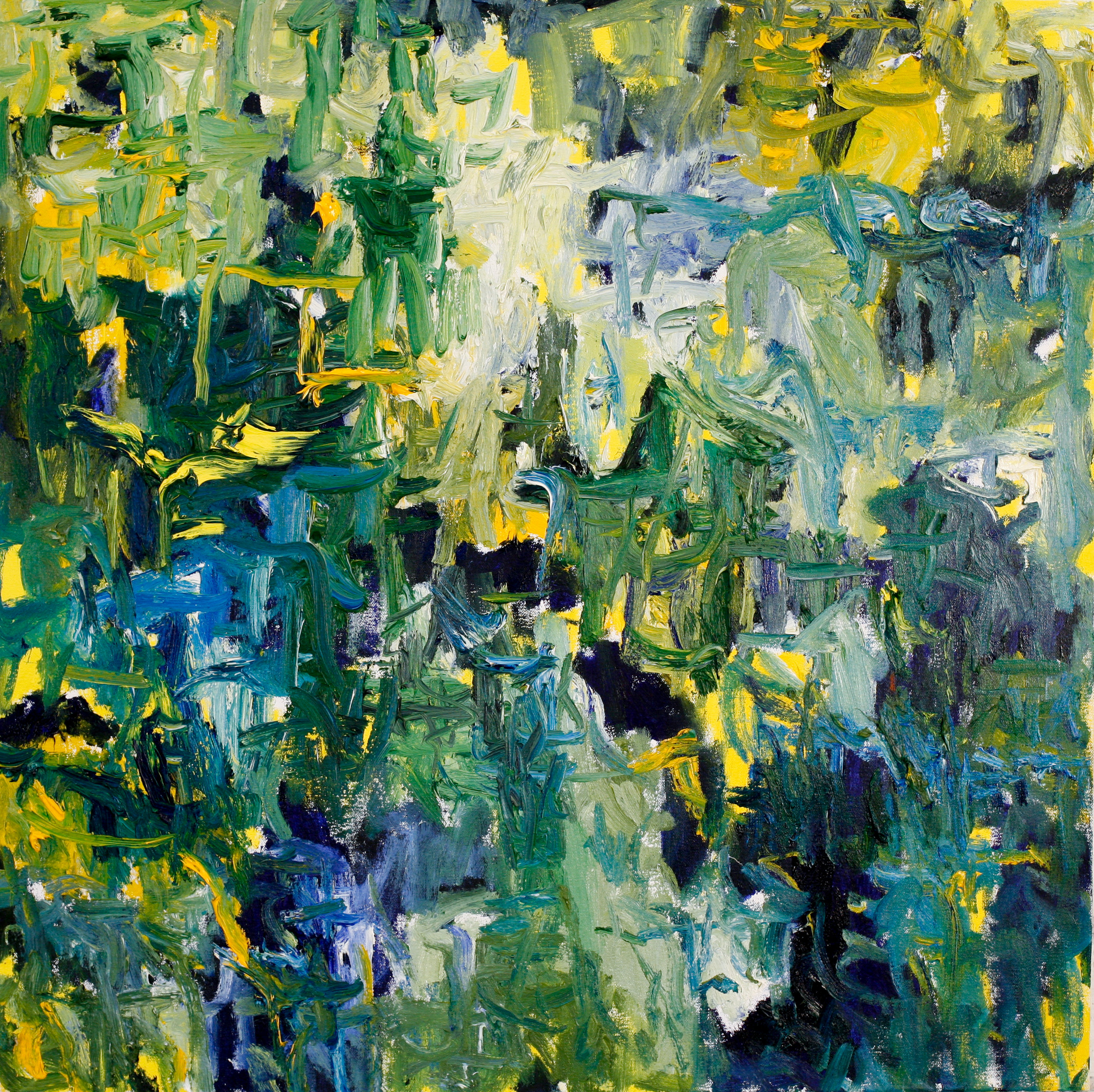 "Green City # 78", oil on canvas, 30" x 30"