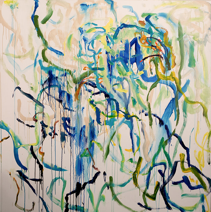 "For Rand, May 28,'019", acrylic on canvas, 72" x 72"