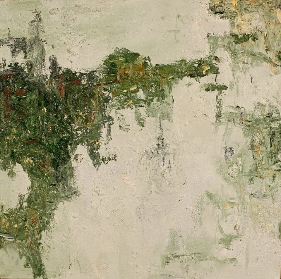 "Green City #3," March 20, 2001, oil on canvas 24"x24"