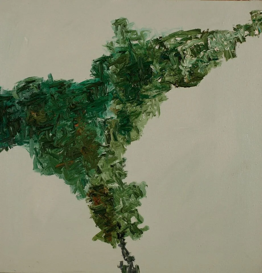"Green City #21," oil on canvas, 24"x24"
