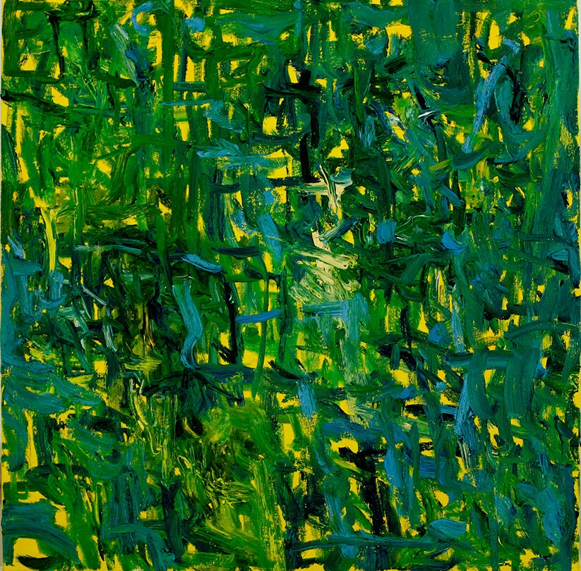"Green City #82", oil on canvas, 24"x24"