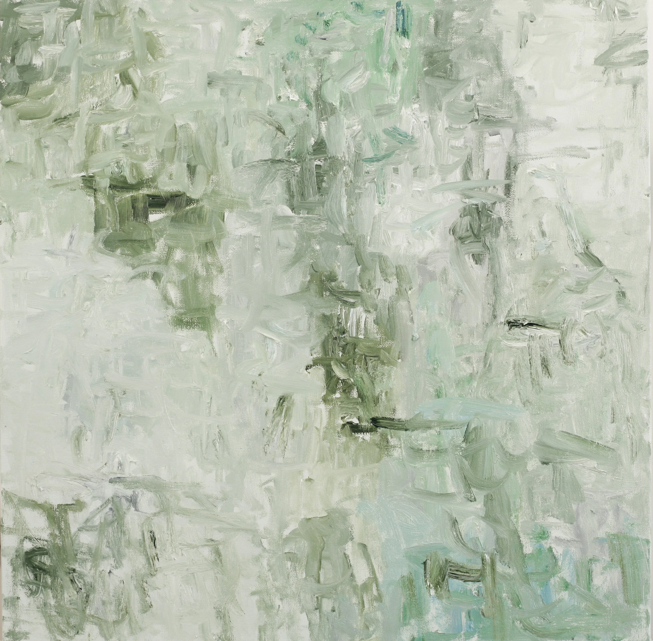 "Green City #89," oil on canvas, 24"x24"