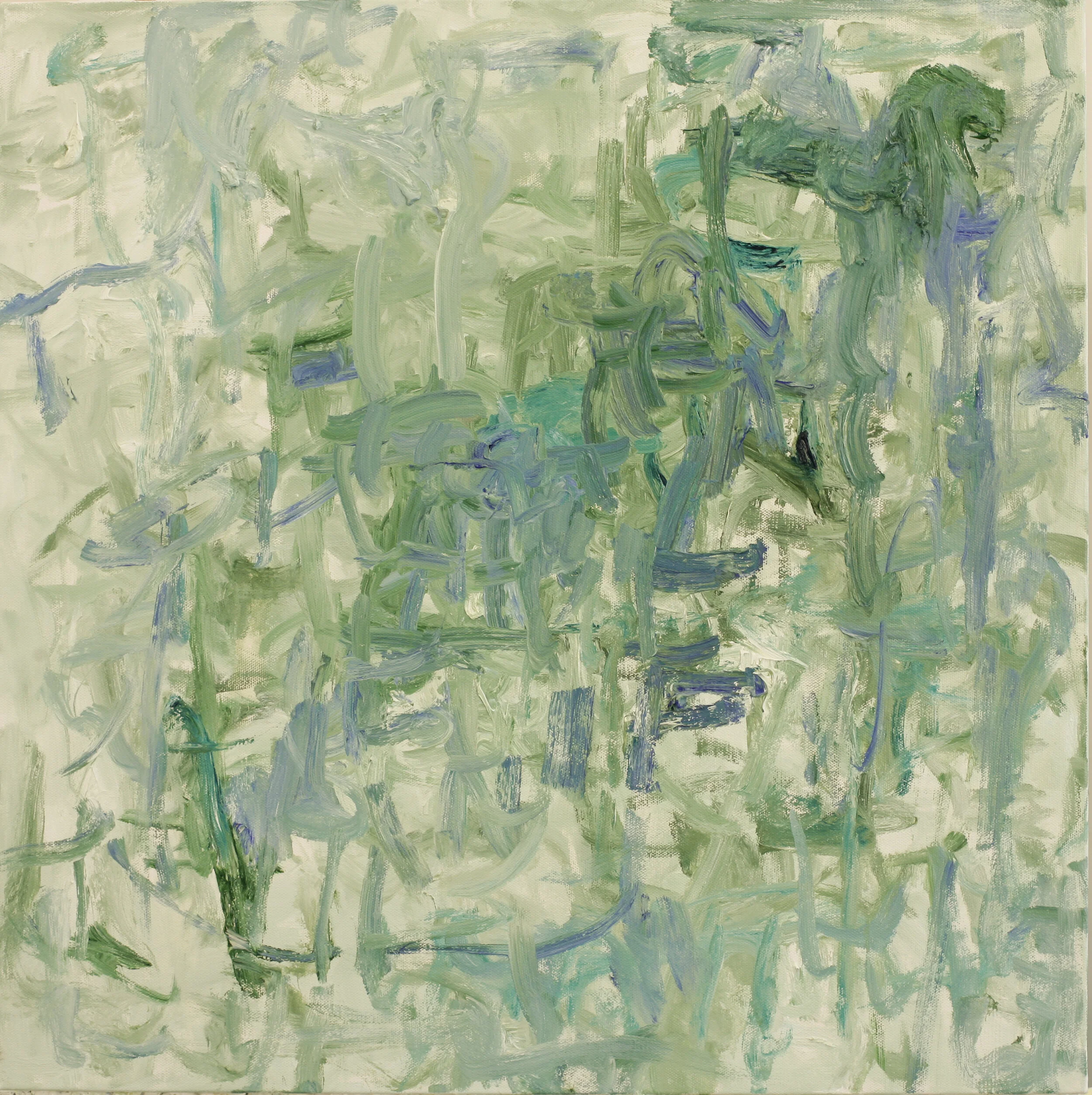 "Green City #88", oil on canvas, 24"x24"