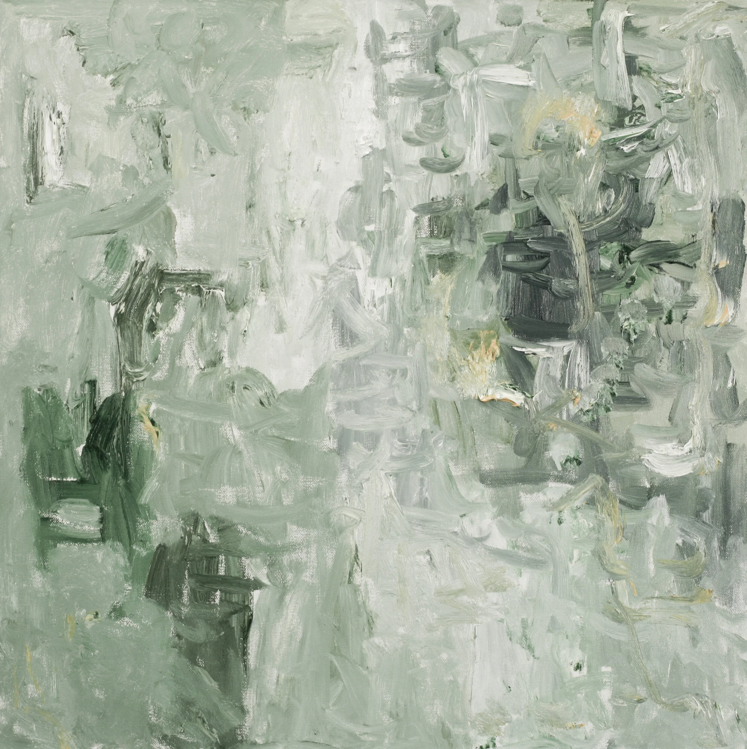 "Green City #91", oil on canvas, 24"x24"