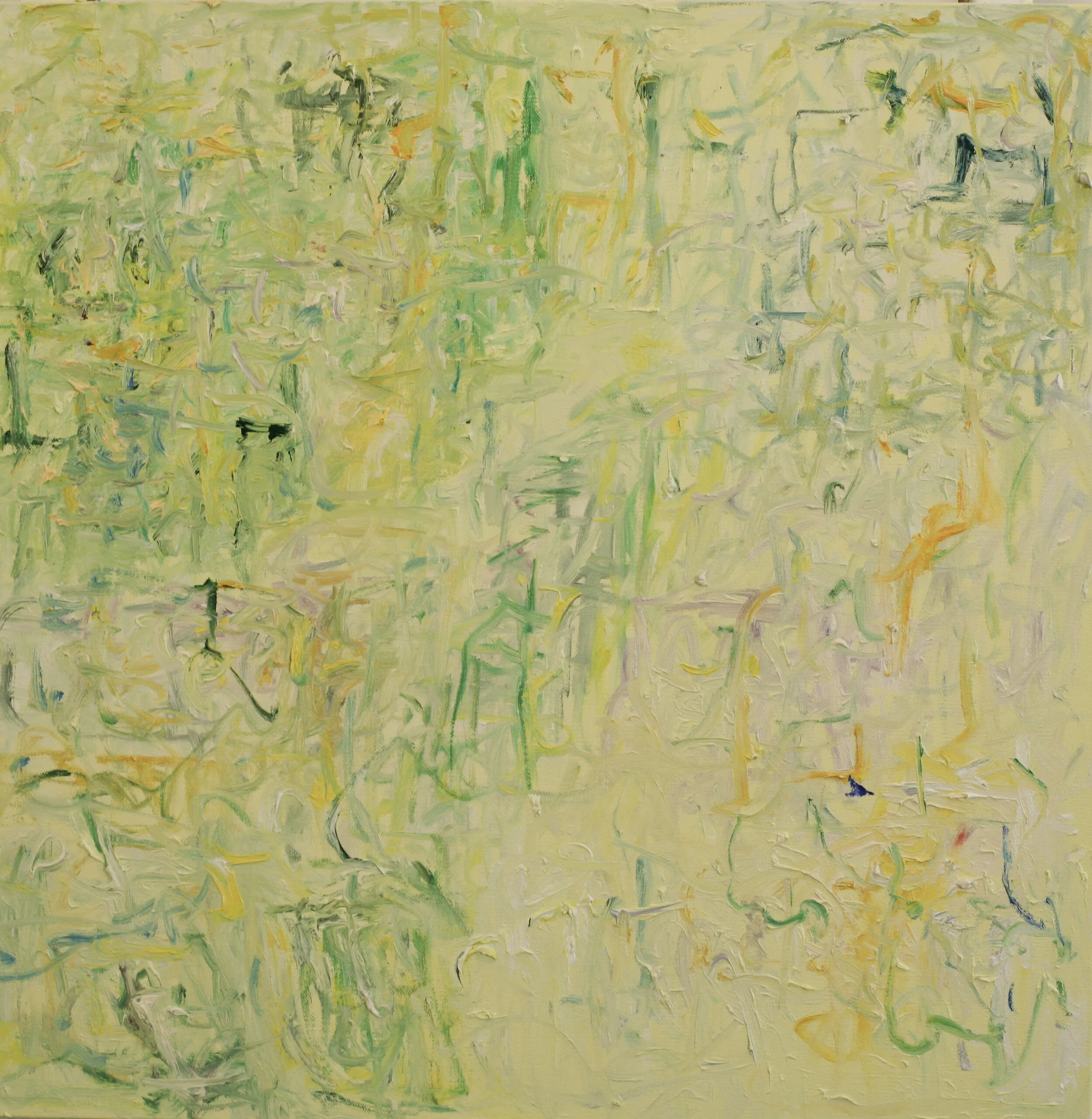 "Green City #94," oil on canvas, 24"x24"
