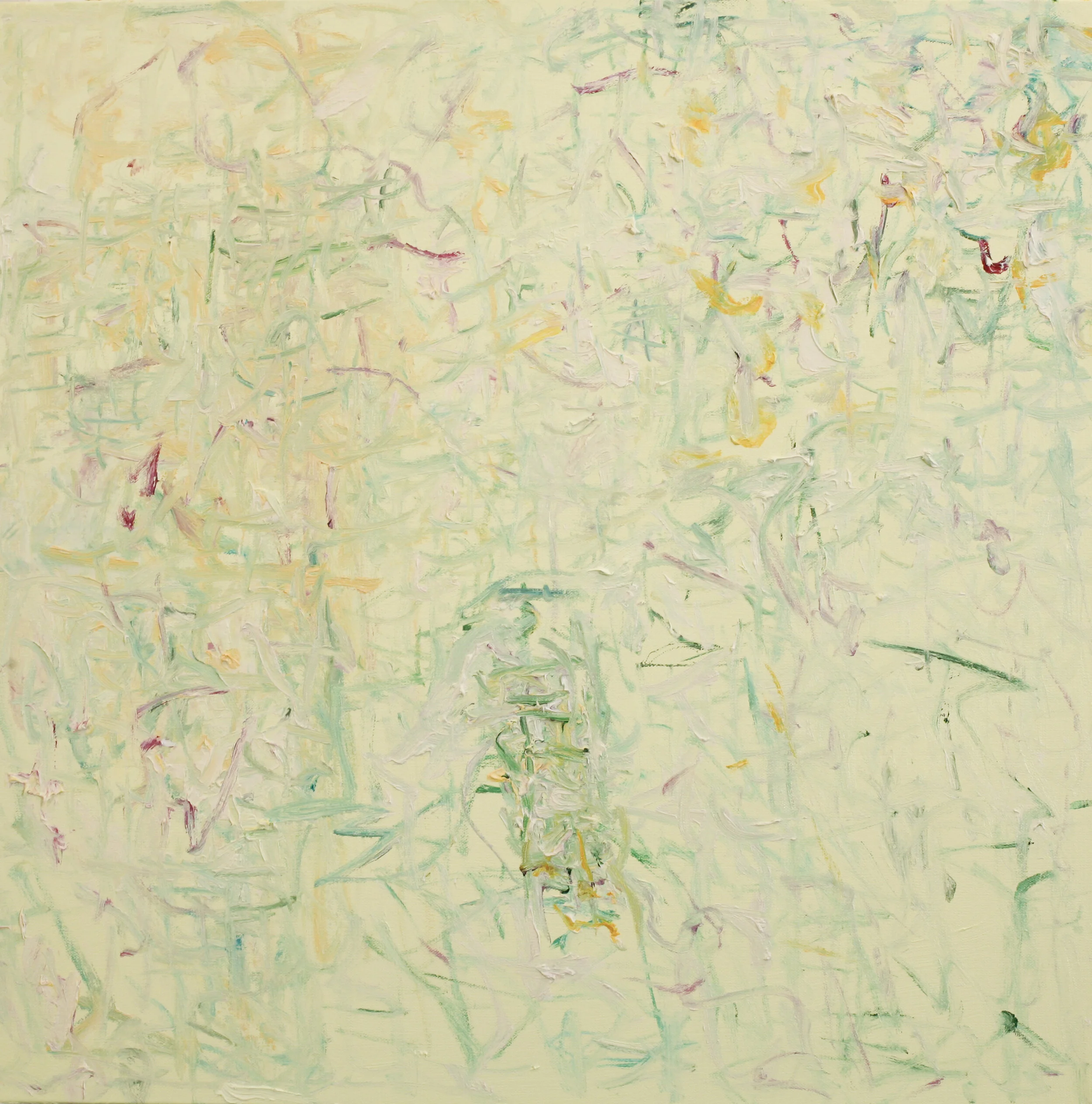 "Green City #95," oil on canvas, 24"x24"