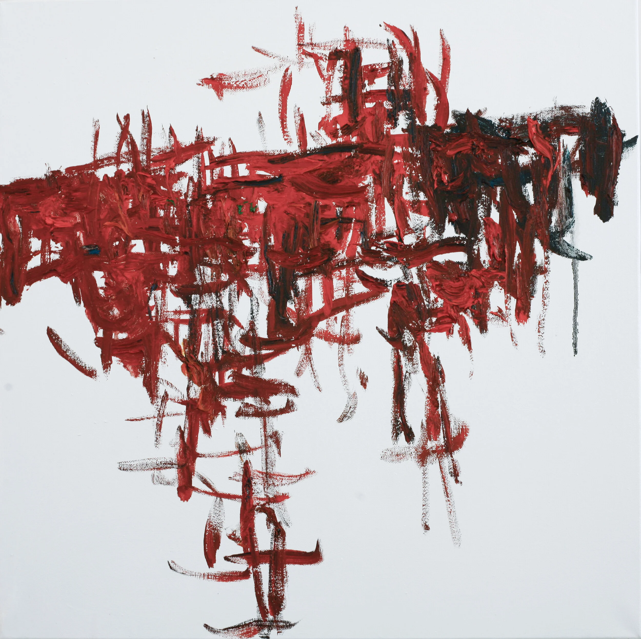 "Green City #87," oil on canvas, 24"x24"