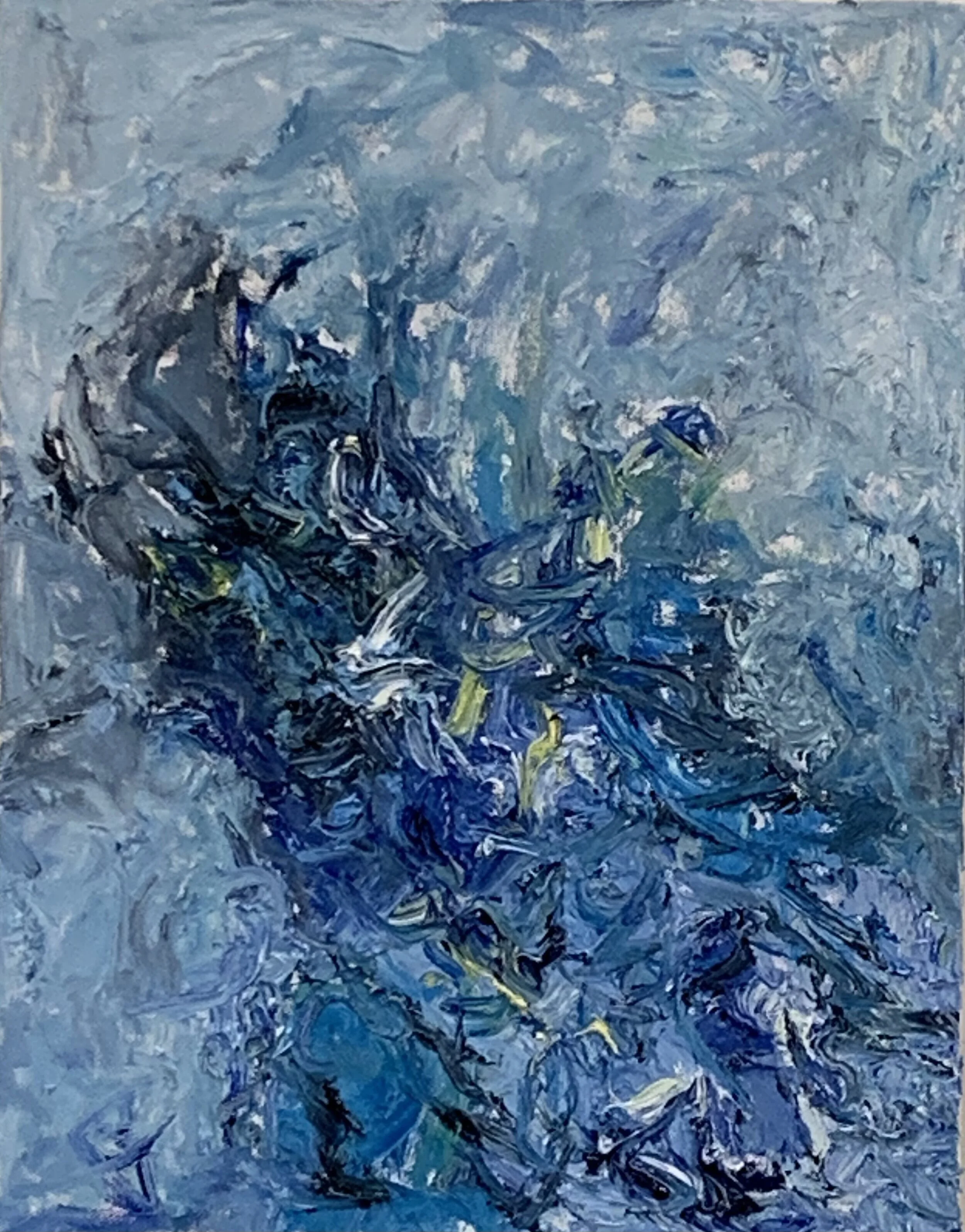 “Green City #106,” Grand Jete,” oil on canvas, 18”x14”