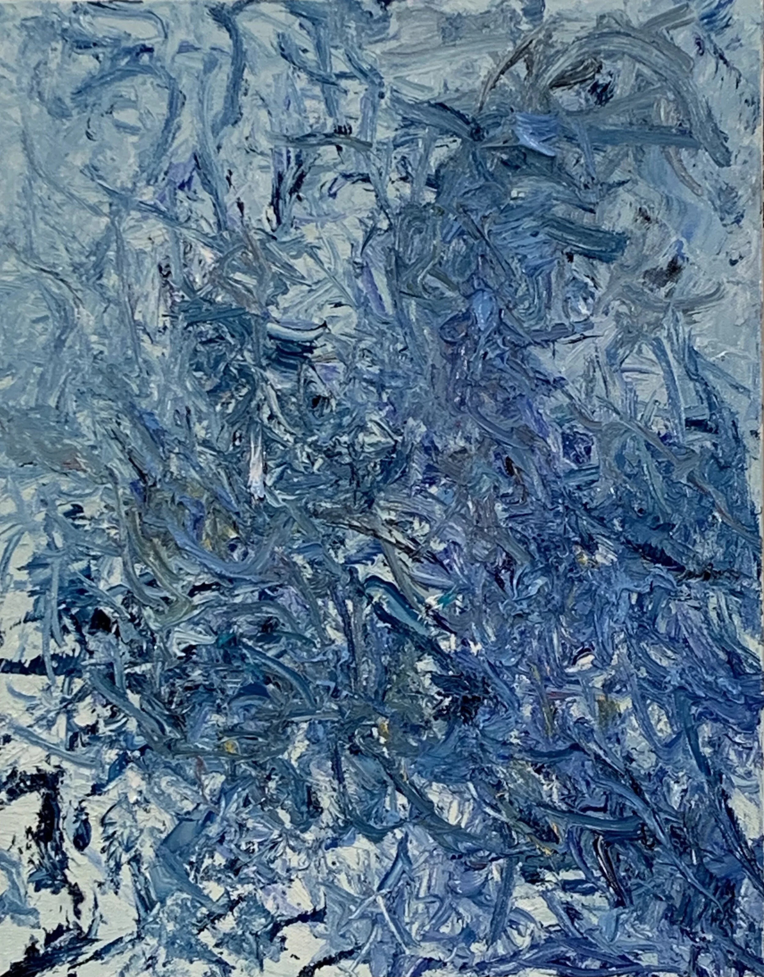 "Green City #105", oil on canvas, 18"x14"