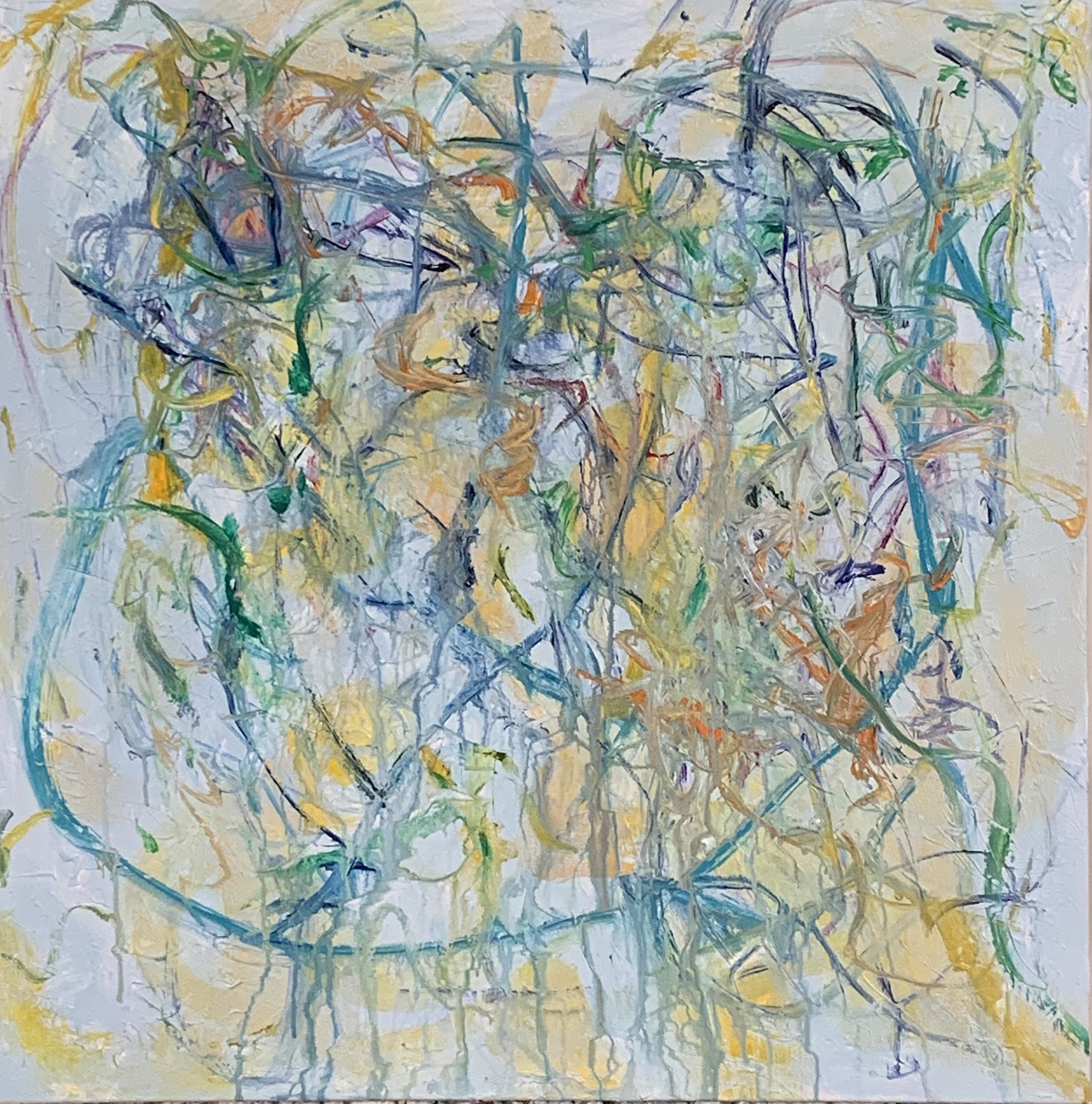“Opening No. 54,” acrylic on canvas, 30”x30”