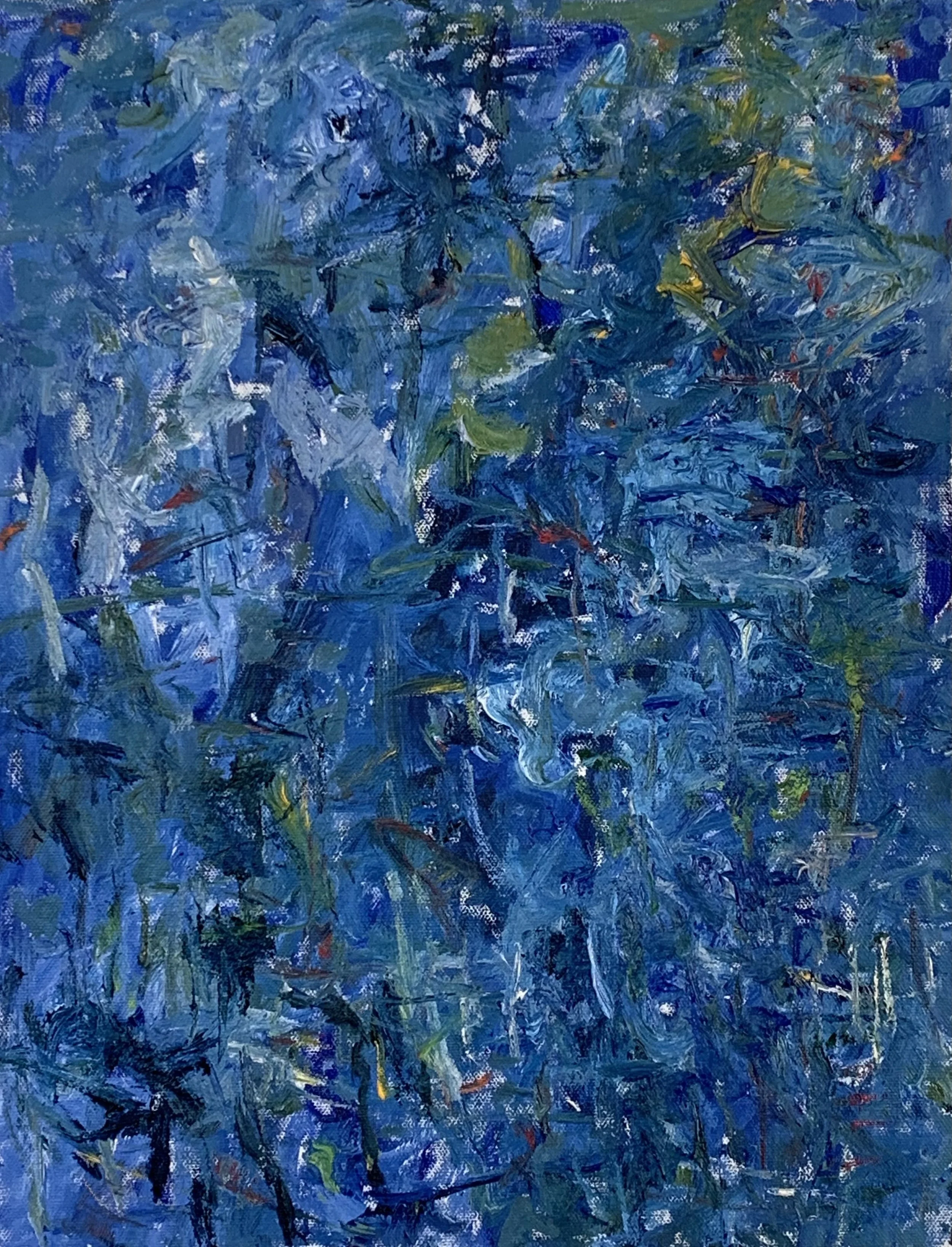 “Green City #108,” oil on canvas, 18”x14”