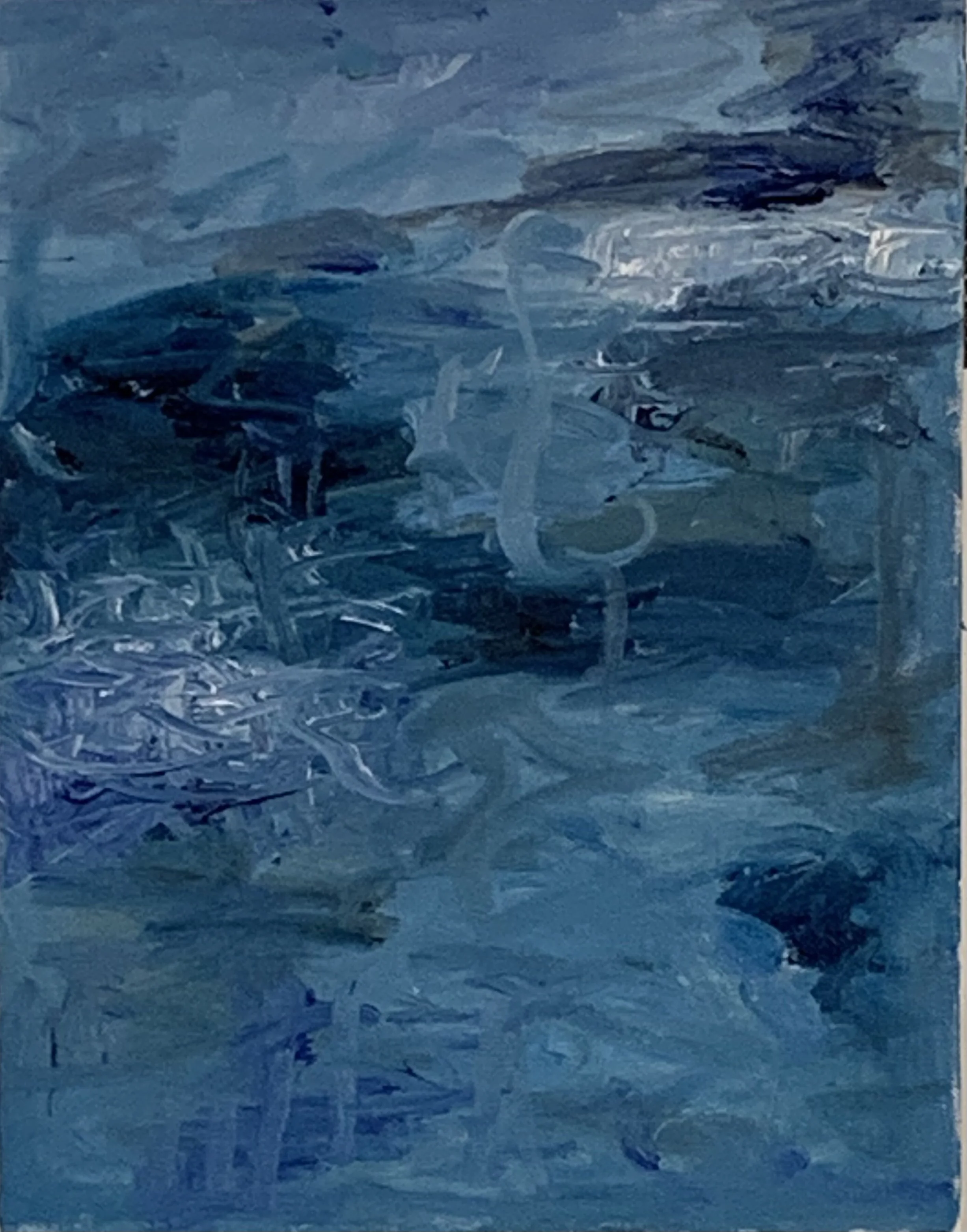 “Green City #113,” oil on canvas, 18”x14”