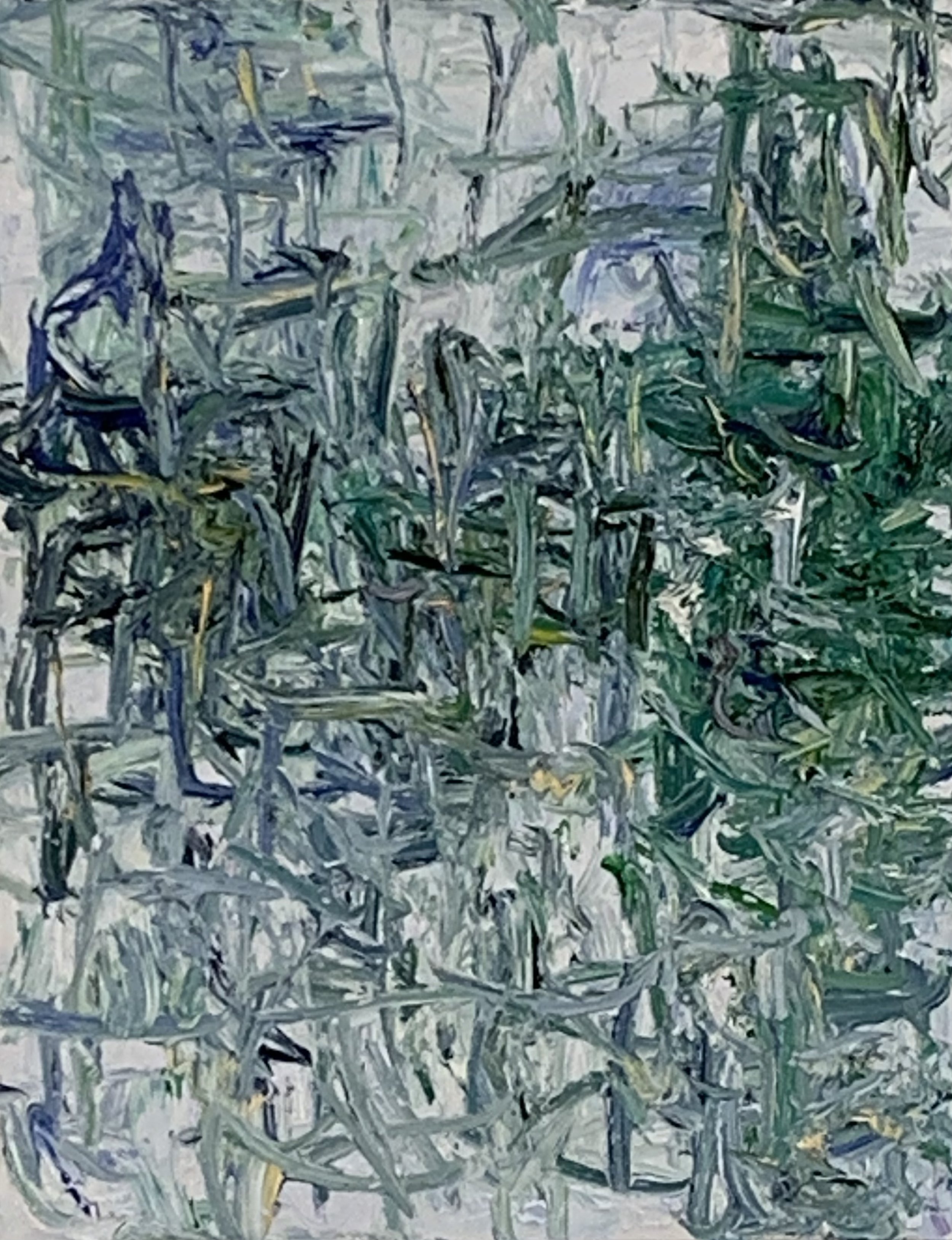 “Green City #111,” oil on canvas, 18”x14”