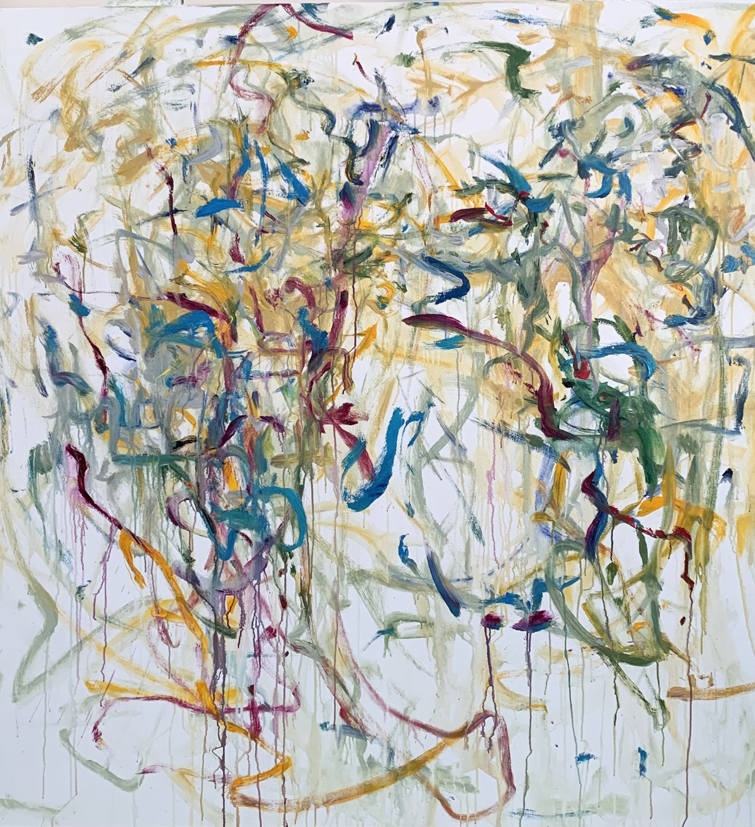 “Solstice’22 /Opening No. 174,” acrylic on canvas, 72”x72”