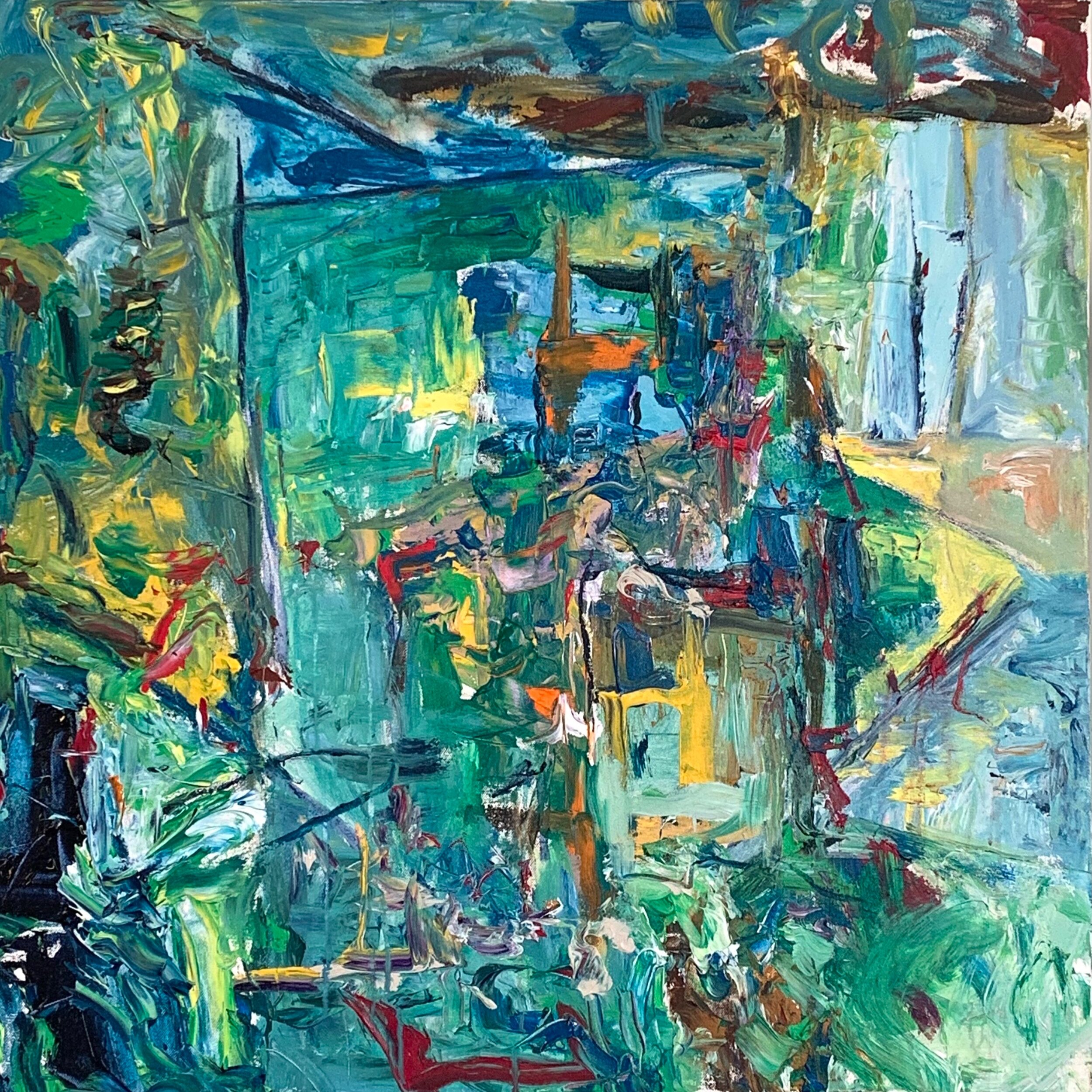 “Opening No. 39,” acrylic on canvas, 30”x30”