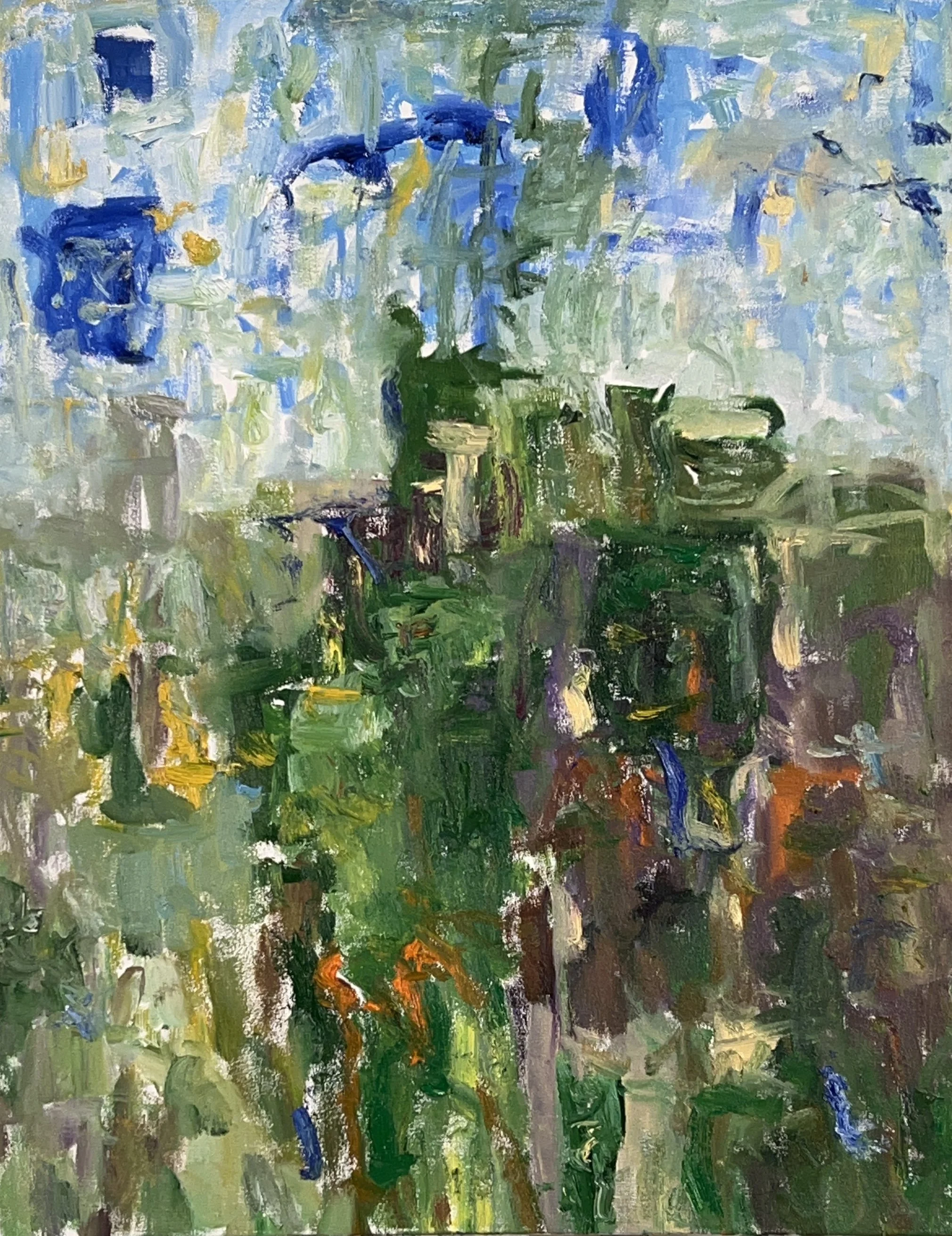 "After El Greco," (Opening No. 213)  oil on canvas, 36"x28", (6-12-2024)