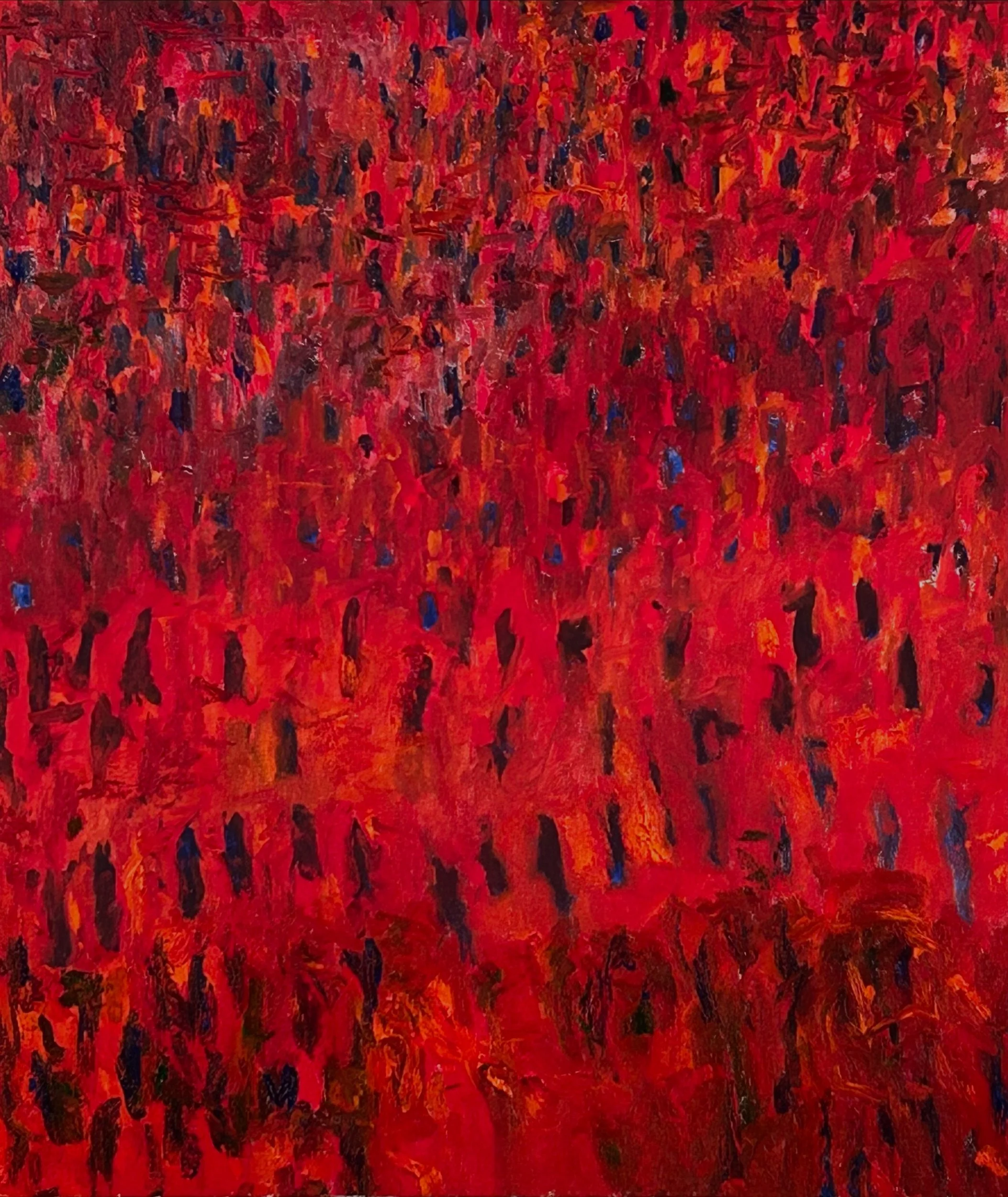 “June 24-‘25,” oil on canvas, 28”x24”