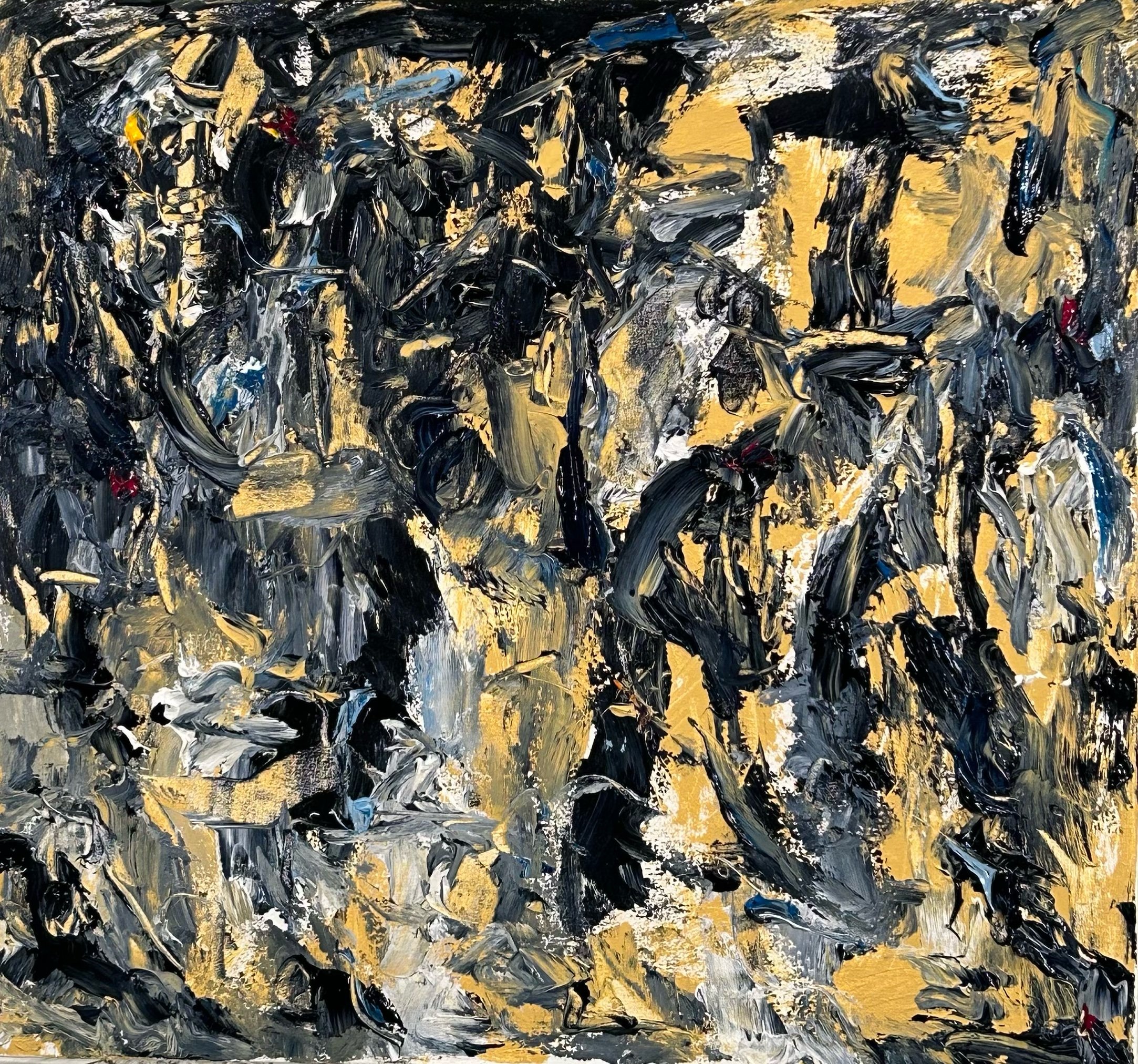 “Structure of Earth # 130,” oil on canvas, 22”x24”