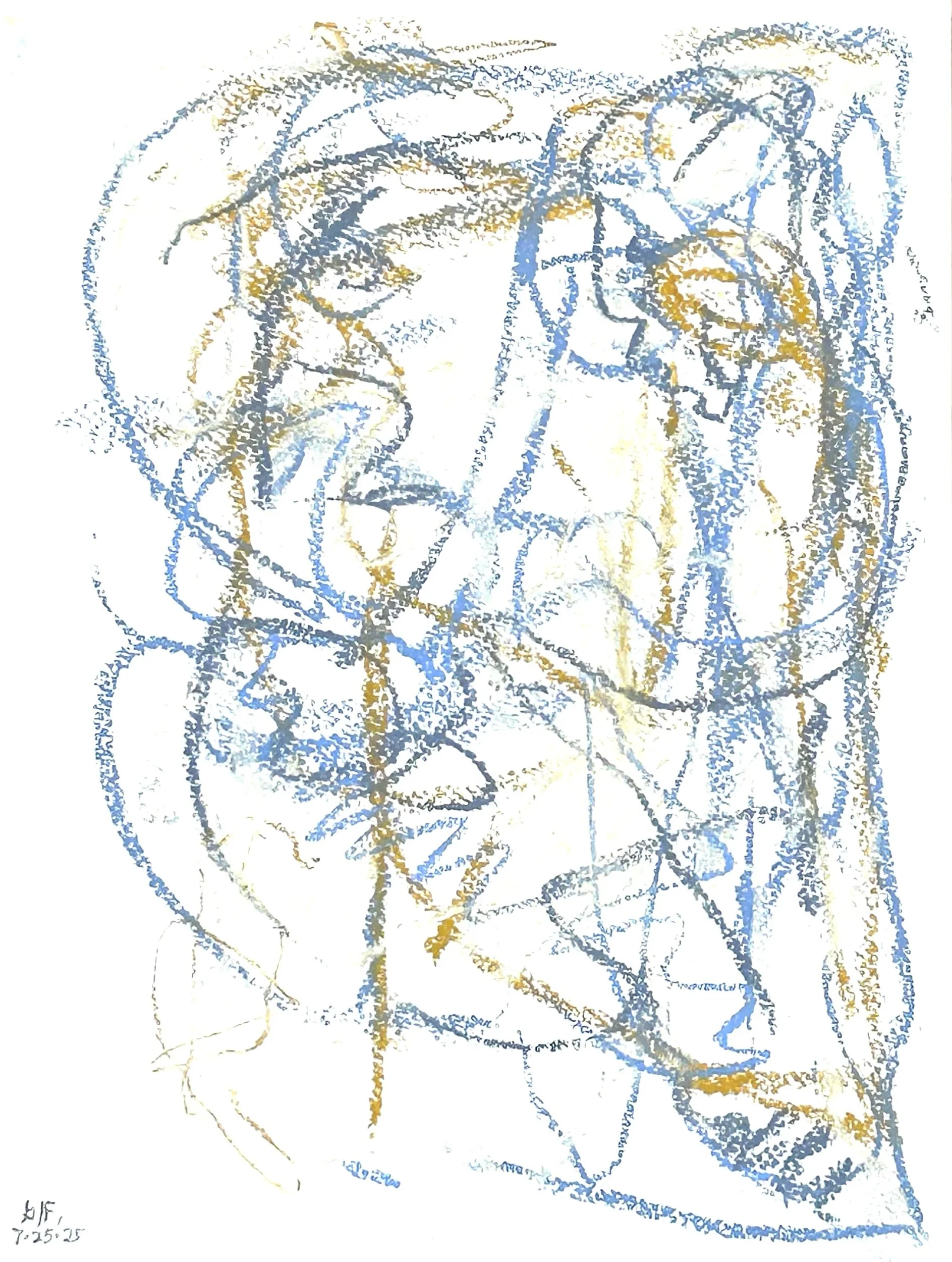 12” x 9," pastel on Fluid watercolor paper, 7-25-‘25