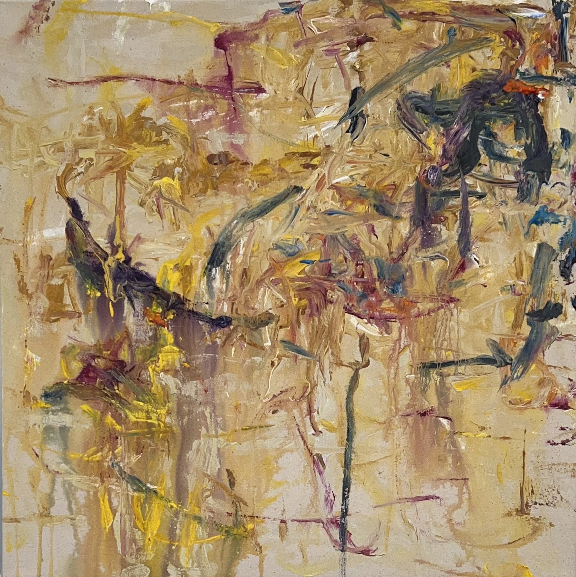  “Structure of ‘earth #132, Athens 1,” acrylic on canvas, 24’ x24’ (6-7-’25) 