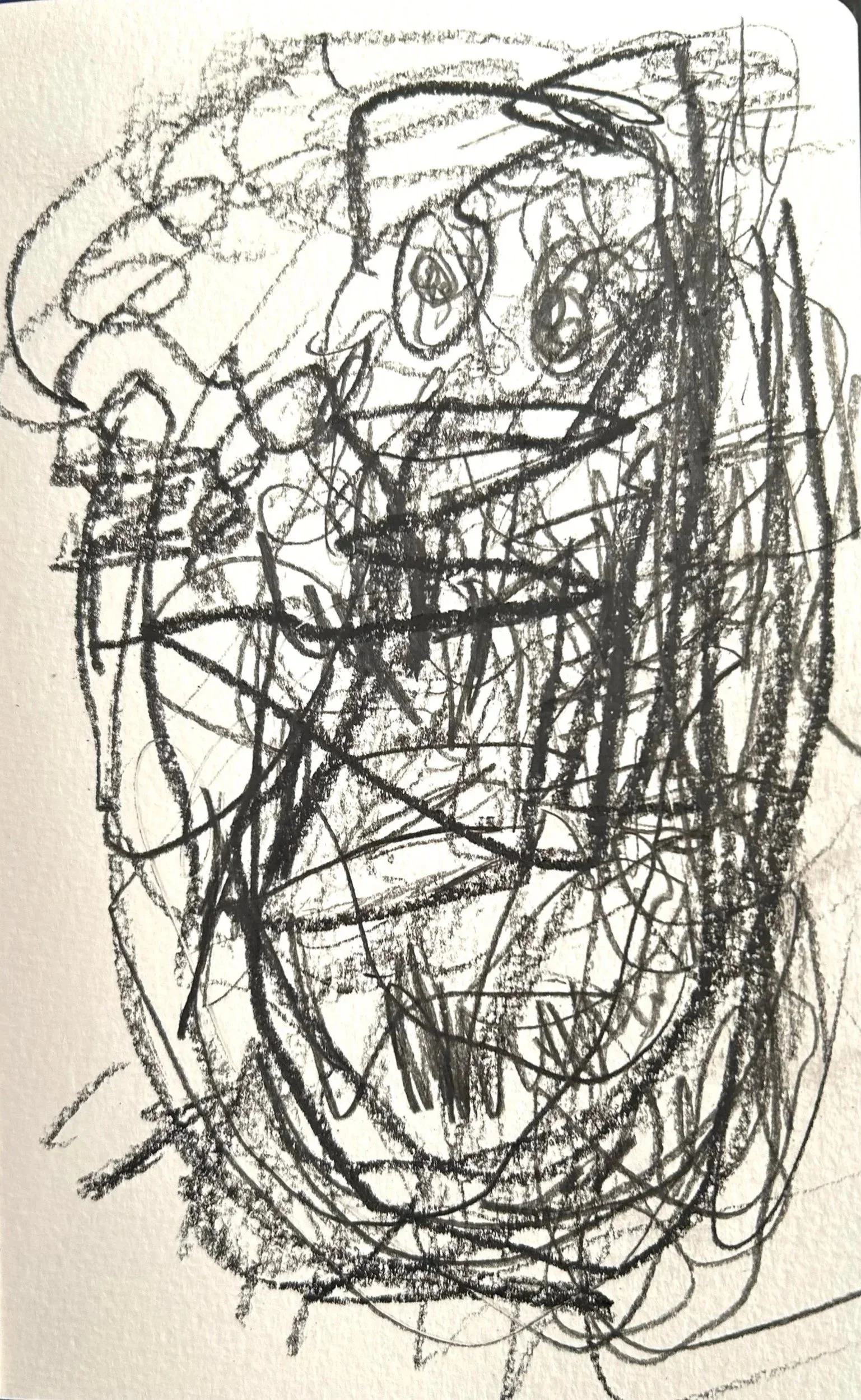 “9-12-‘25,” pencil on paper, 8”x4”