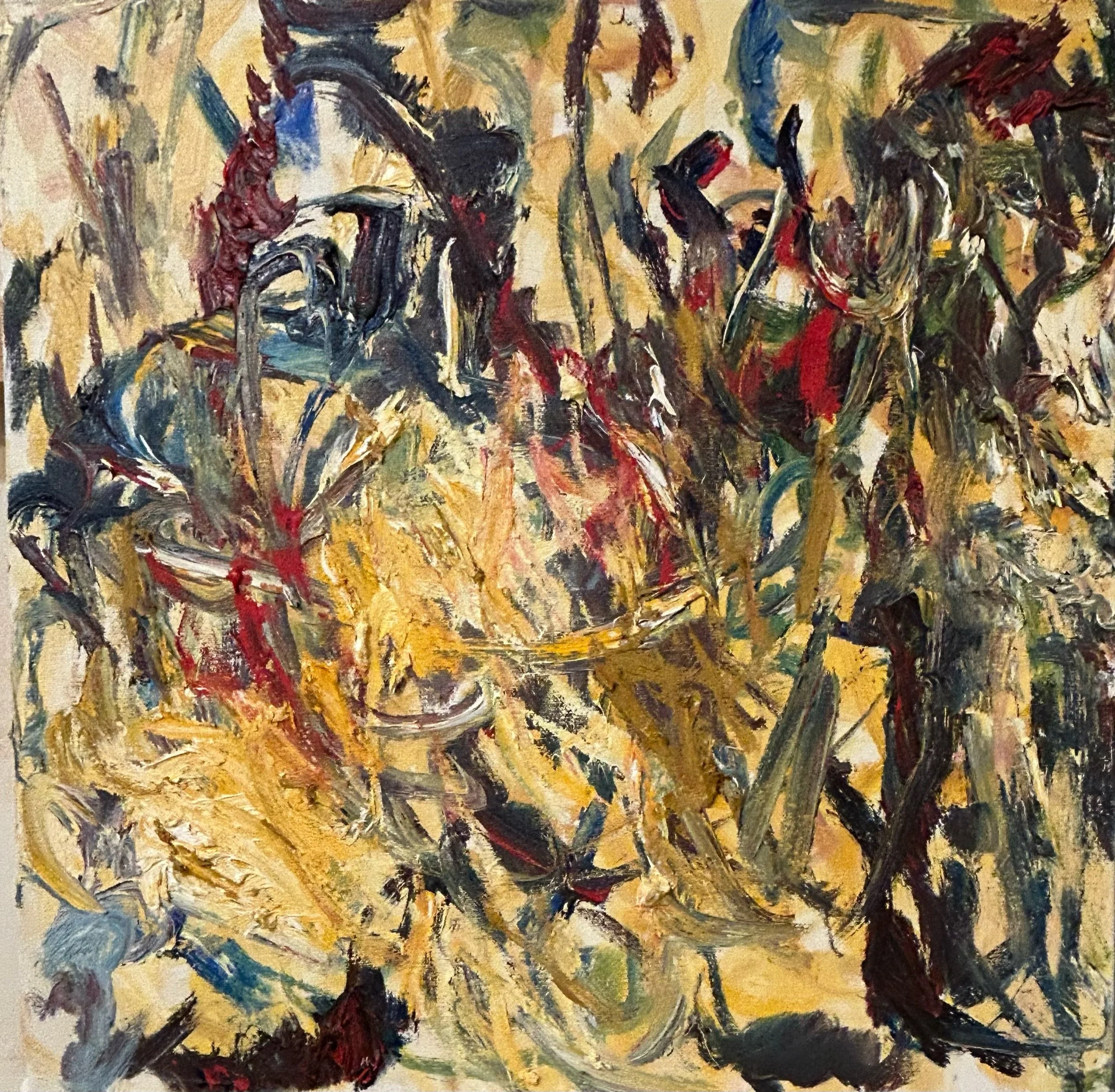 “New Yellow # 16,”oil on canvas  17”x17” (August2005)