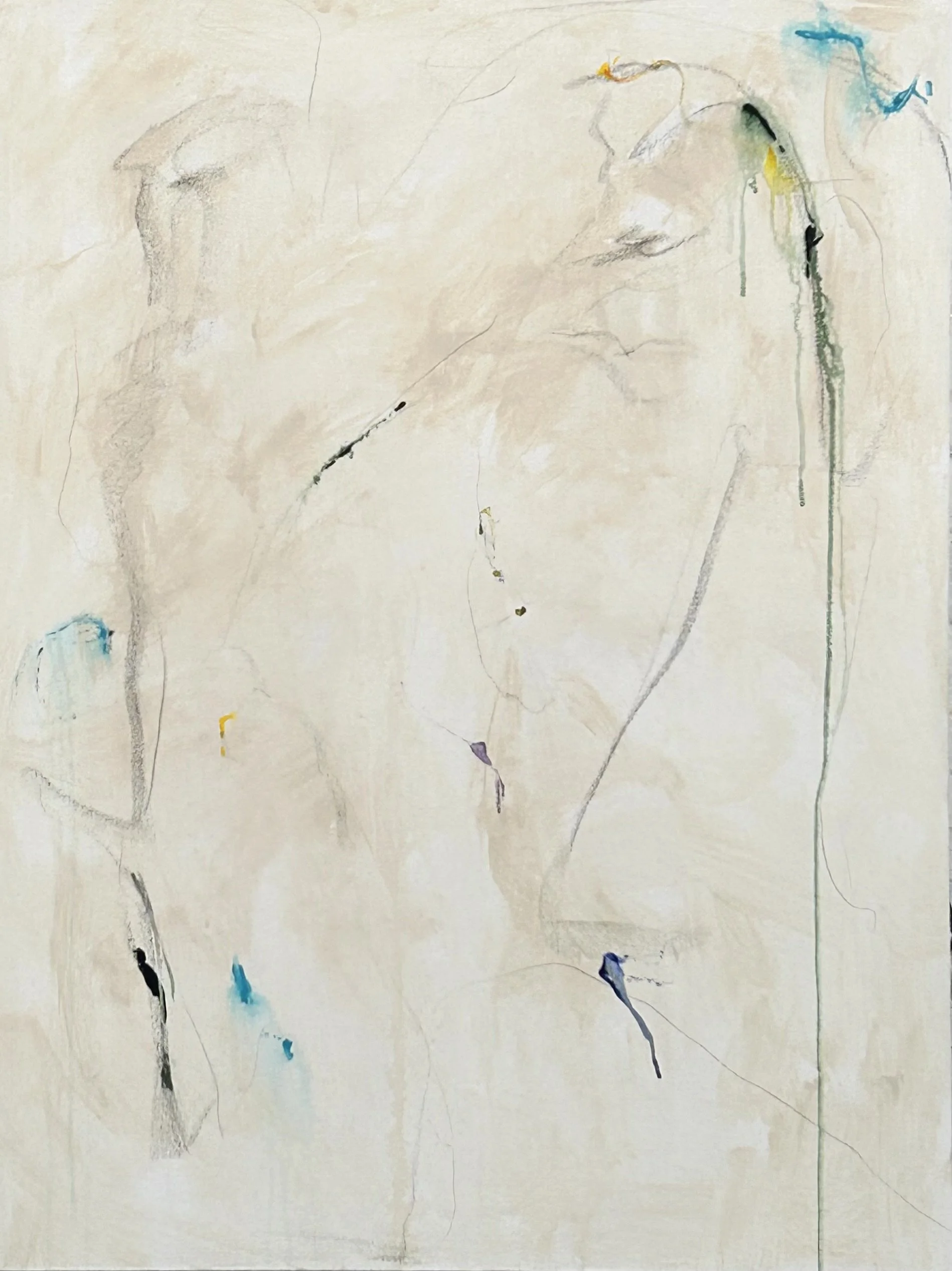  7-9-‘26, graphite and acrylic on canvas, 40”x30” 