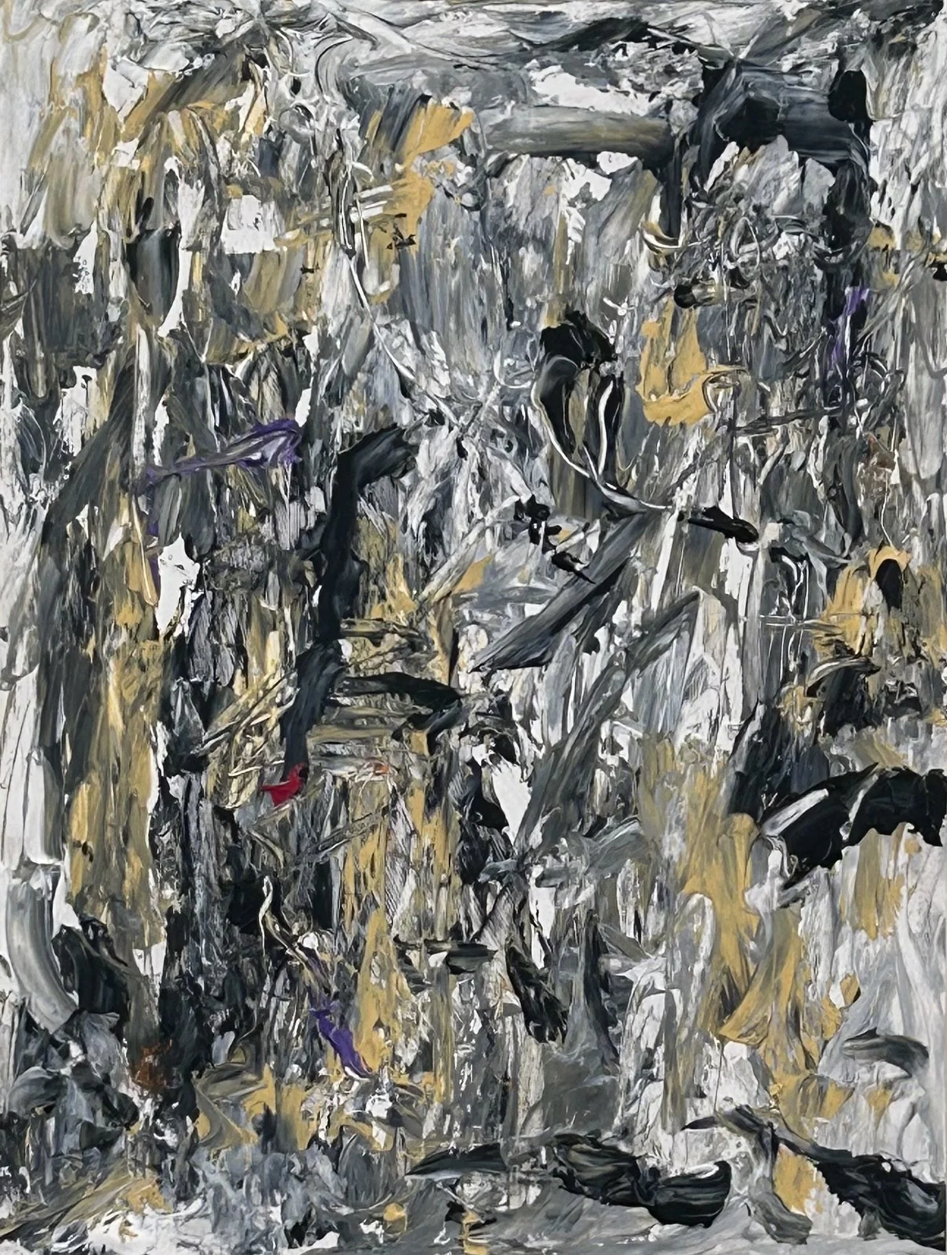 Structure of Earth #135, acrylic on panel, 16”x12”
