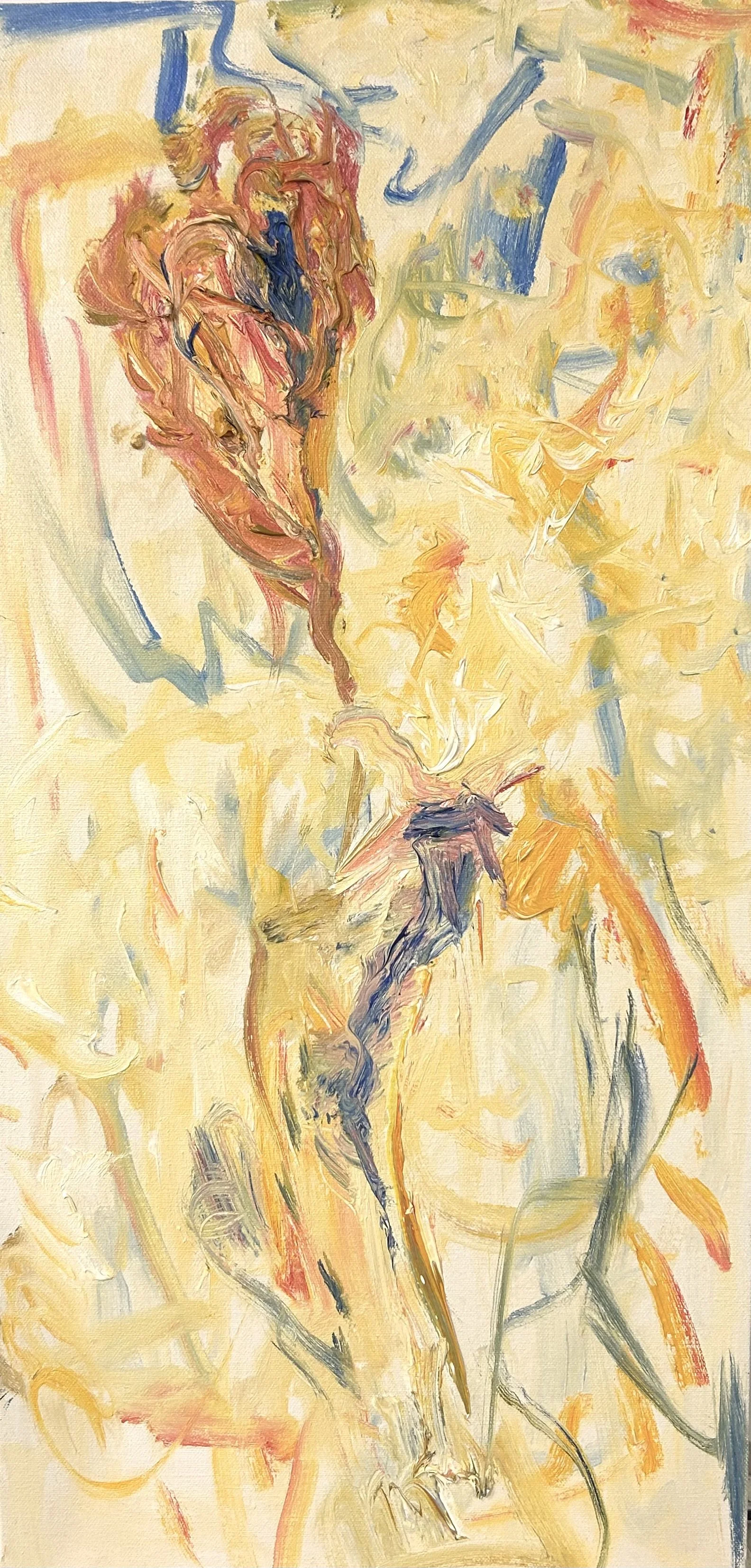 New Yellow #6, oil on canvas,24"x12," aug 2005