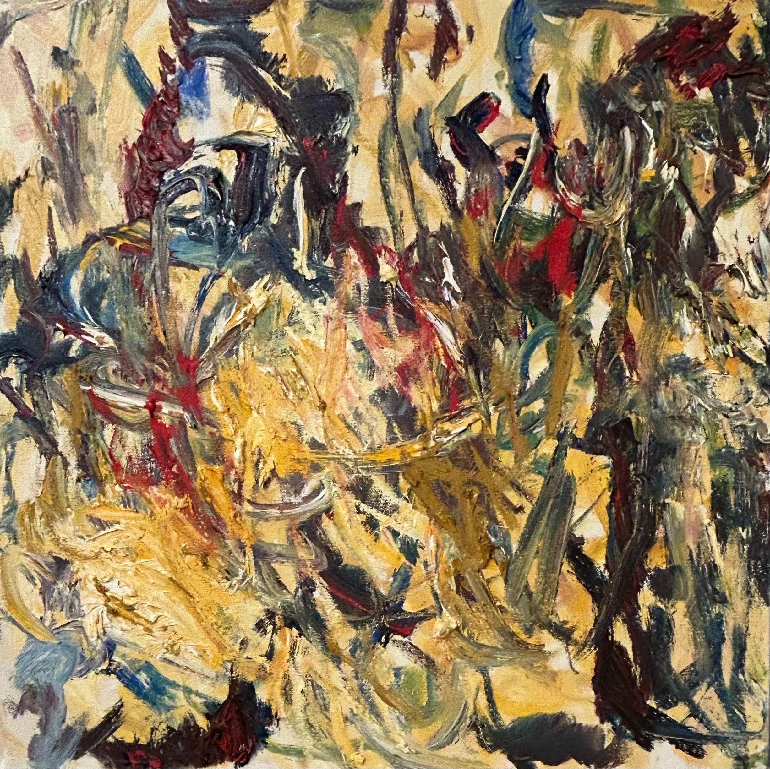 “New Yellow # 16,”oil on canvas  17”x17” Aug, 2005