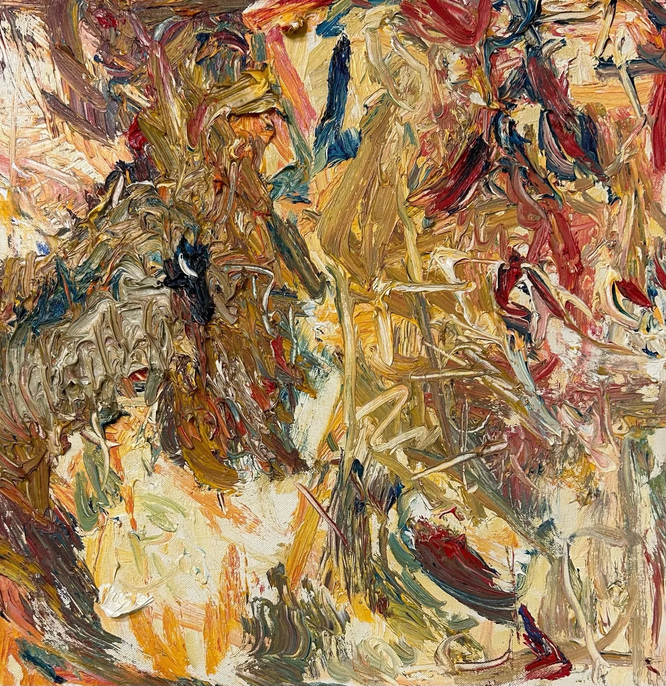 “New Yellow # 15,”oil on canvas  17”x17” (July 2005)