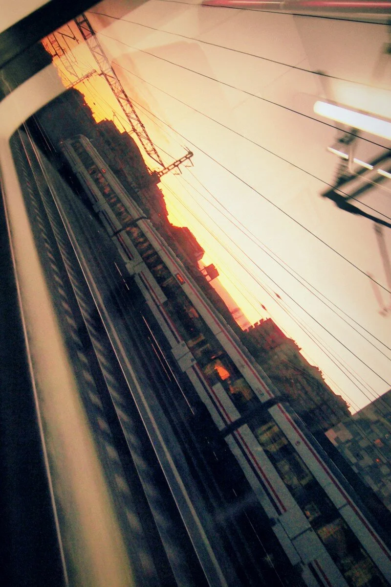 Train outside Barcelona