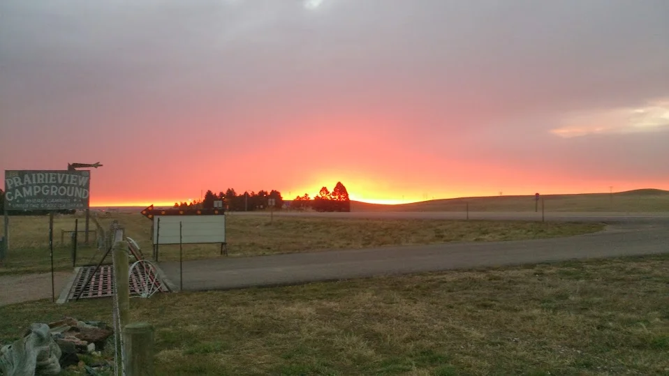 Sunsets on the prairie are some of the prettiest a person can find.