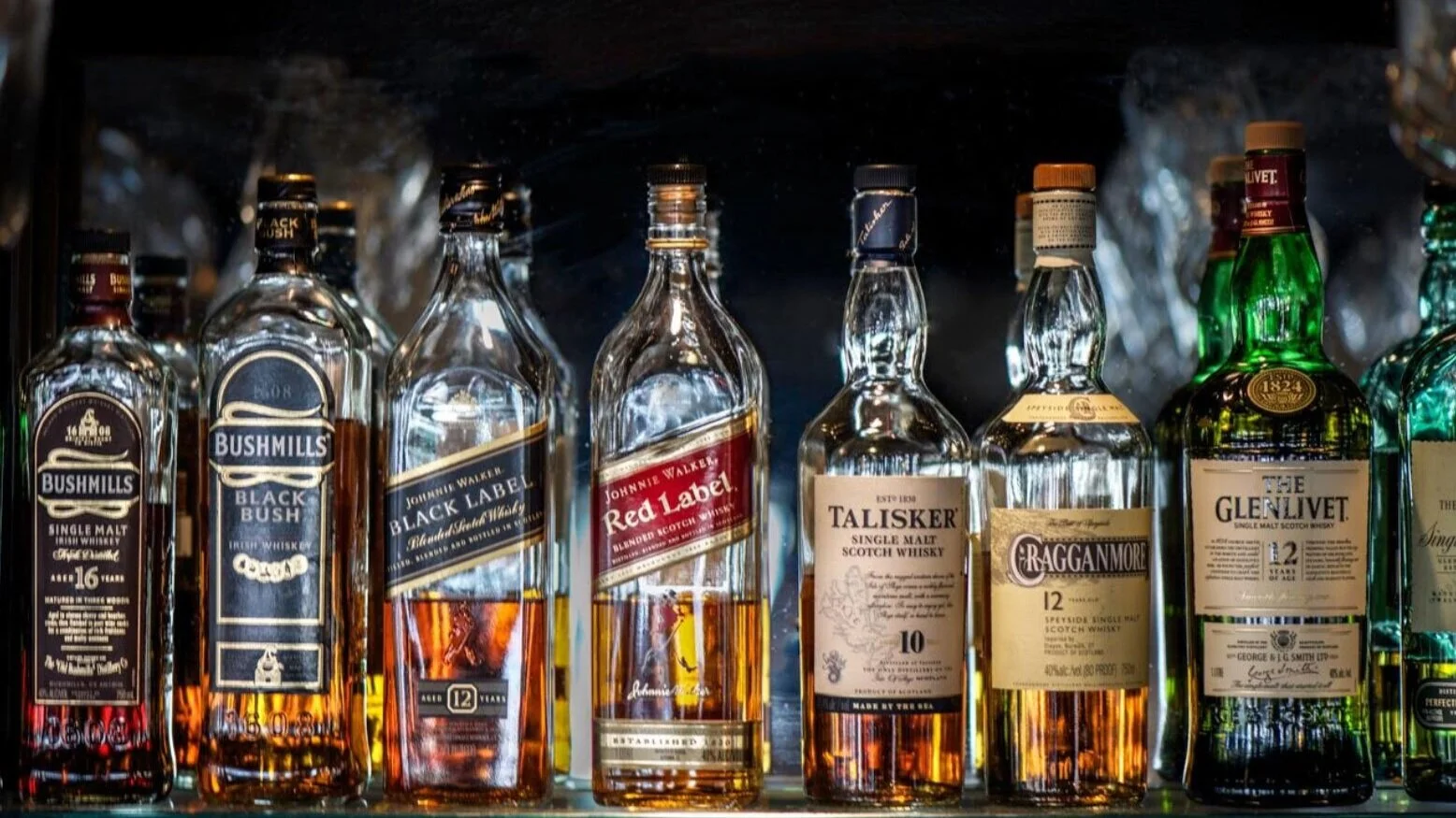 Whiskey Selection at Shakespeare Pub San Diego