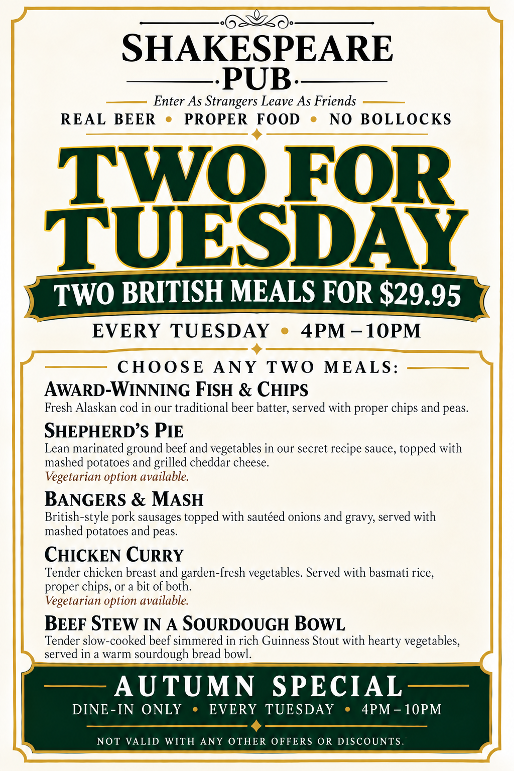 TWO FOR TUESDAY