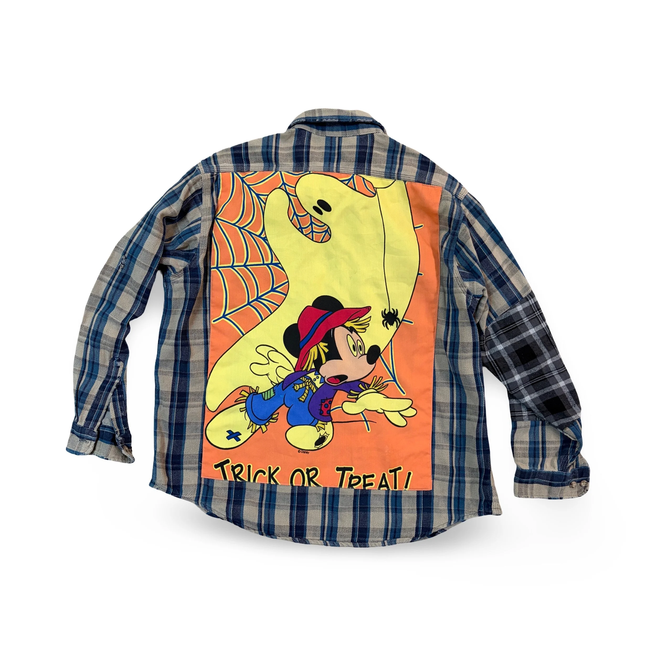 Patchwork Sleeve Flannel