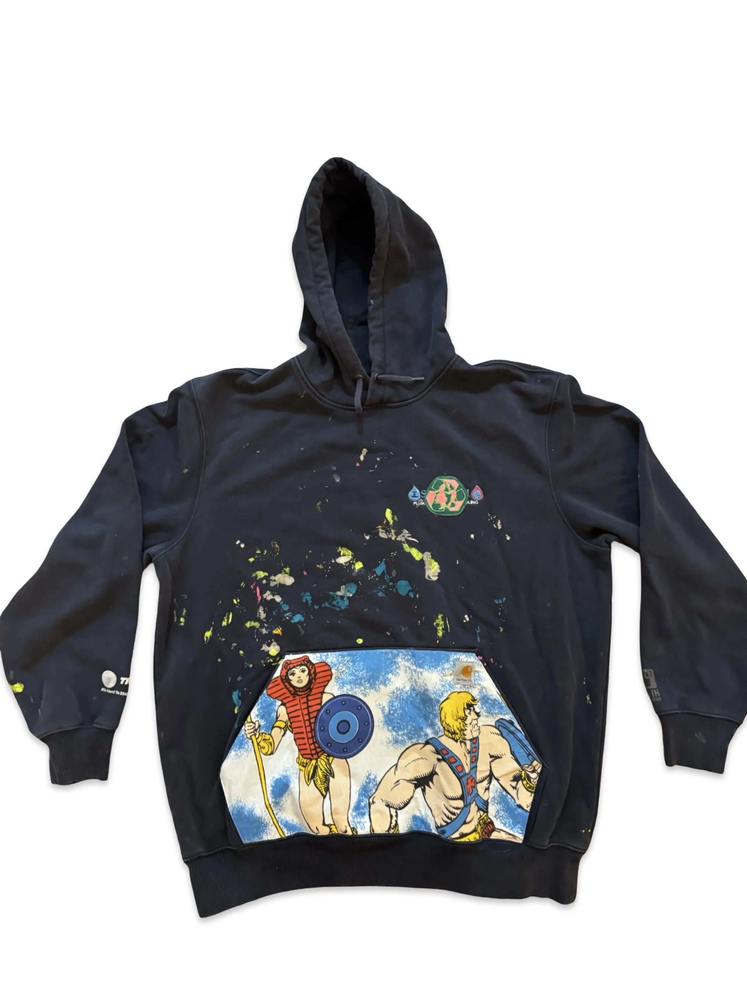 He-Main Paint Splatter Hoodie