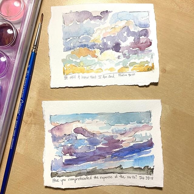 Wednesday nights have recently become my creative time. Felt so good to play with watercolor again! Thank you @kevinpmahan❤️