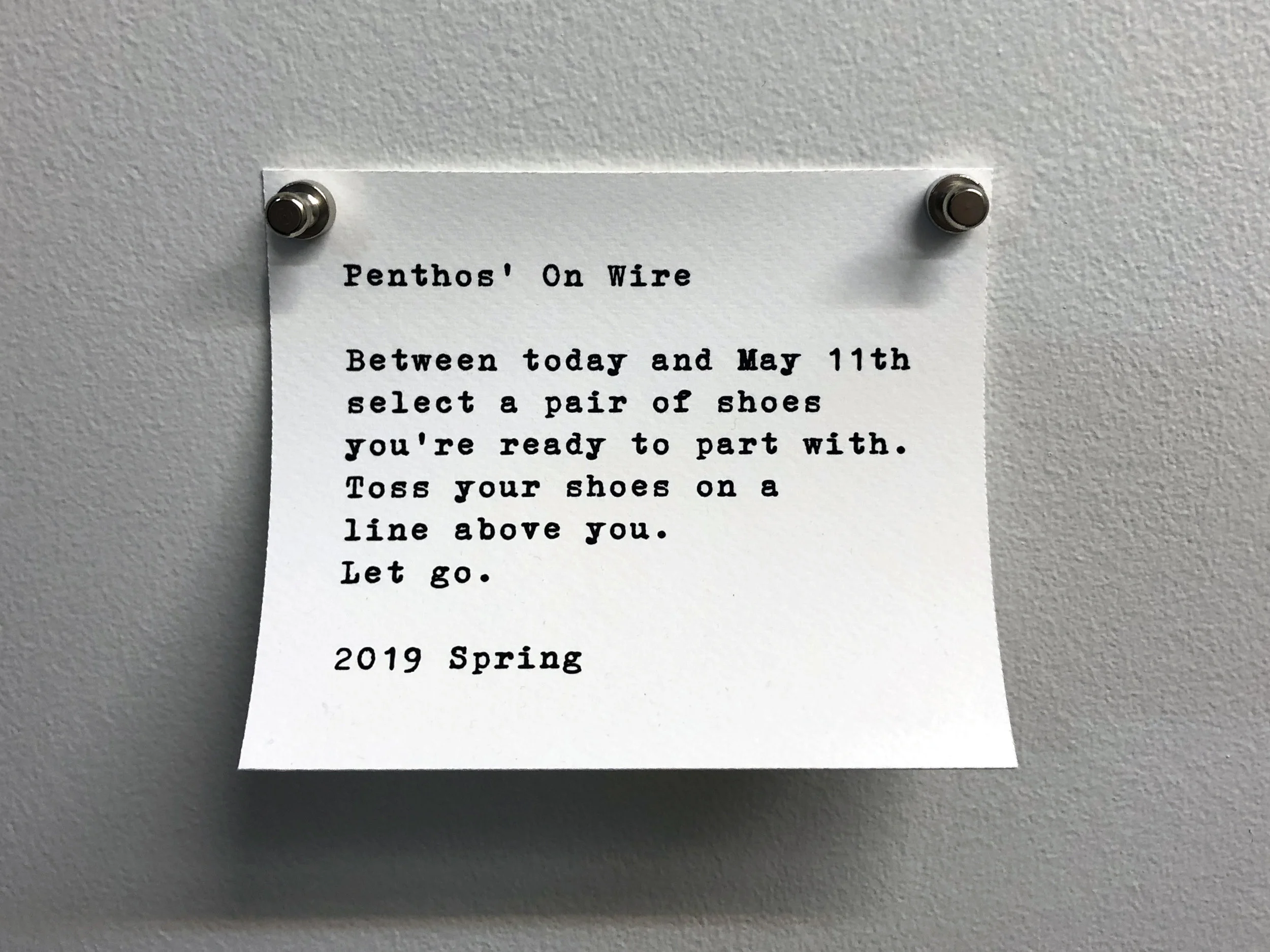 Penthos On Wire (Detail)